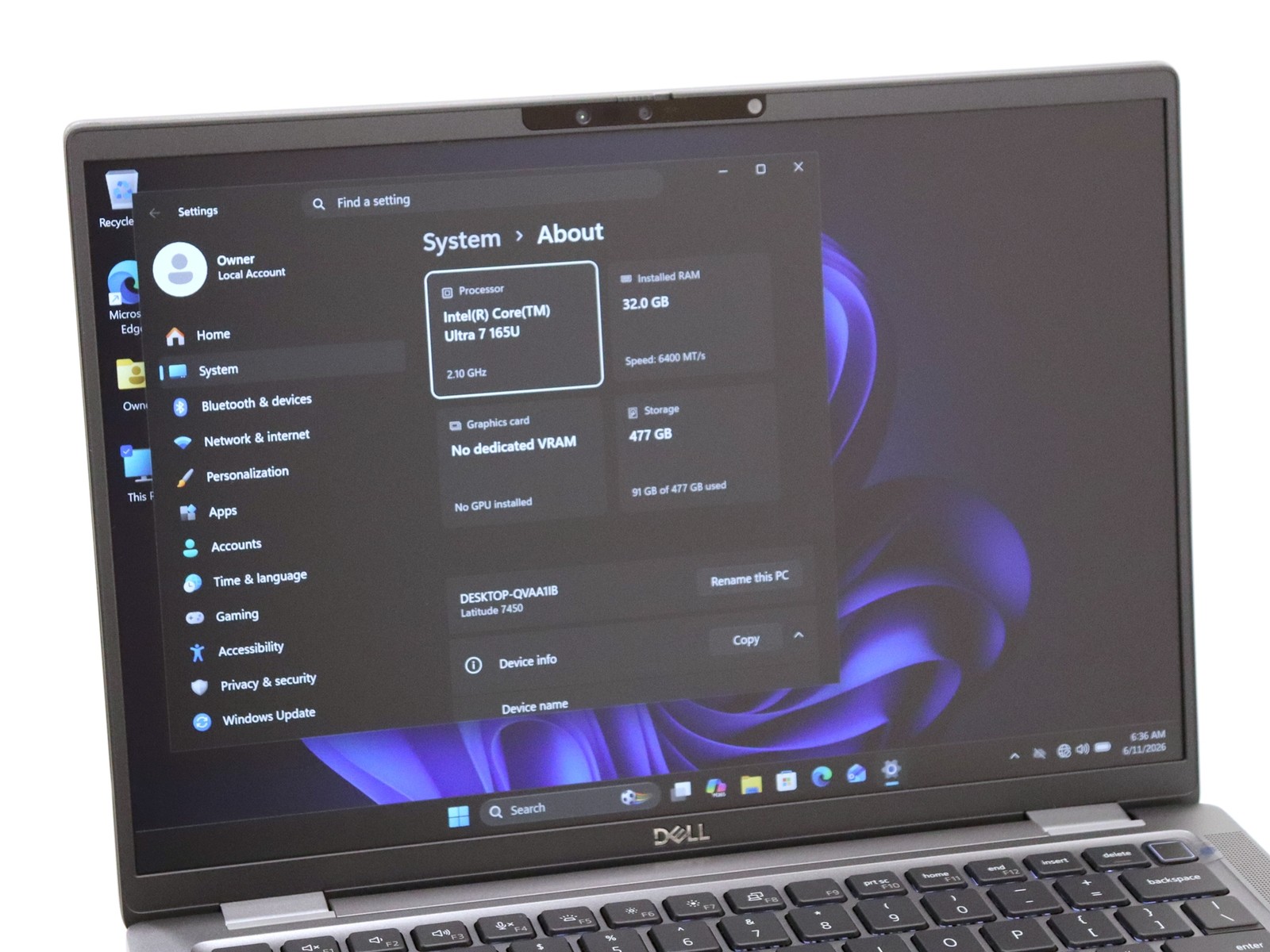 Dell Latitude 7450 14.0″ Touch Ultra 7 165U 32GB RAM 512GB NVMe W11P + Warranty