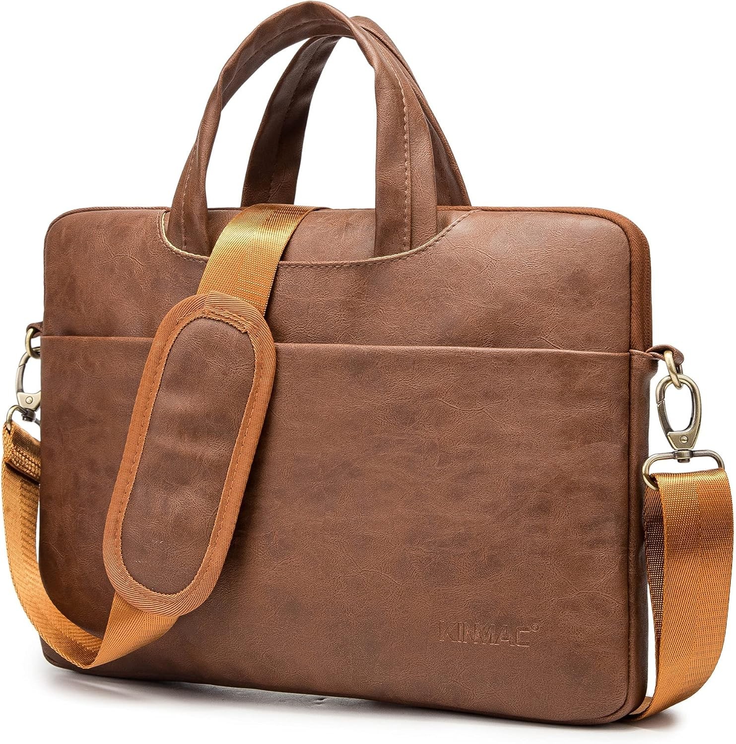 Embossed PU Leather 360° Heavy Duty Protective Laptop Sleeve for 15 inch-16 inch