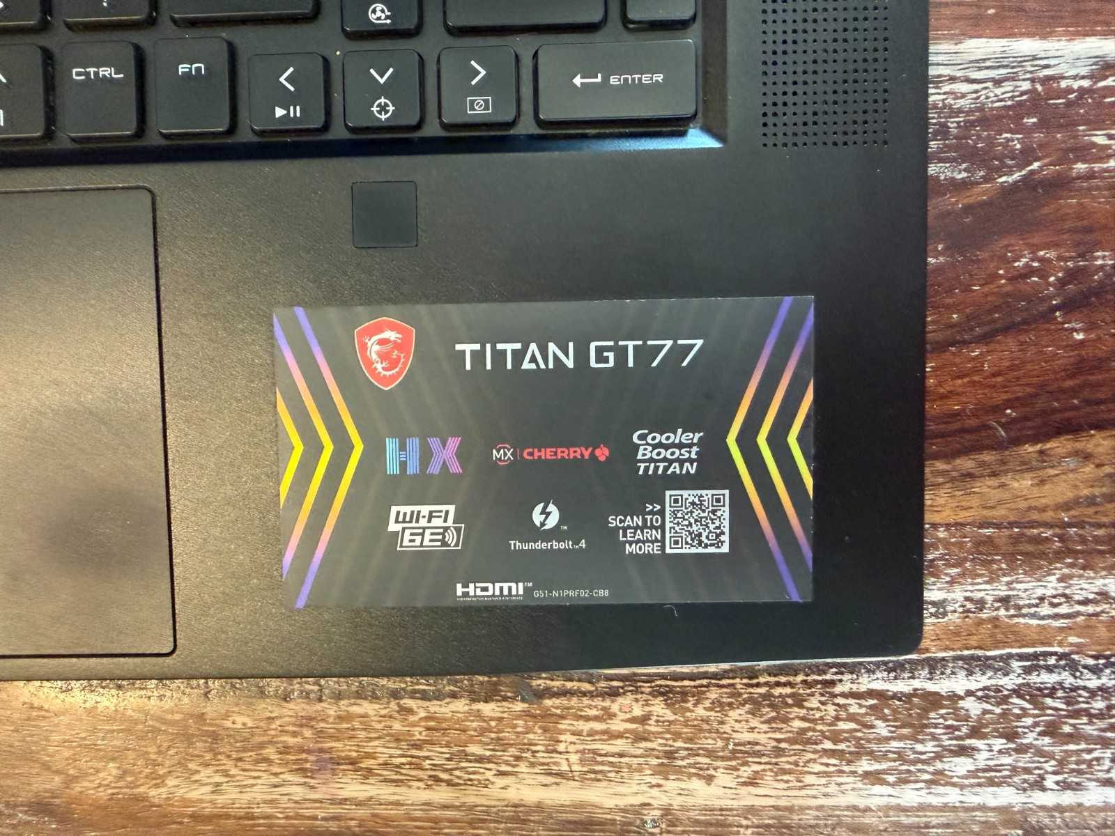 MSI Titan GT77 17.3″ 4K 120Hz Gaming Laptop | i7-12800HX | RTX 3070 Ti | 32GB 1T