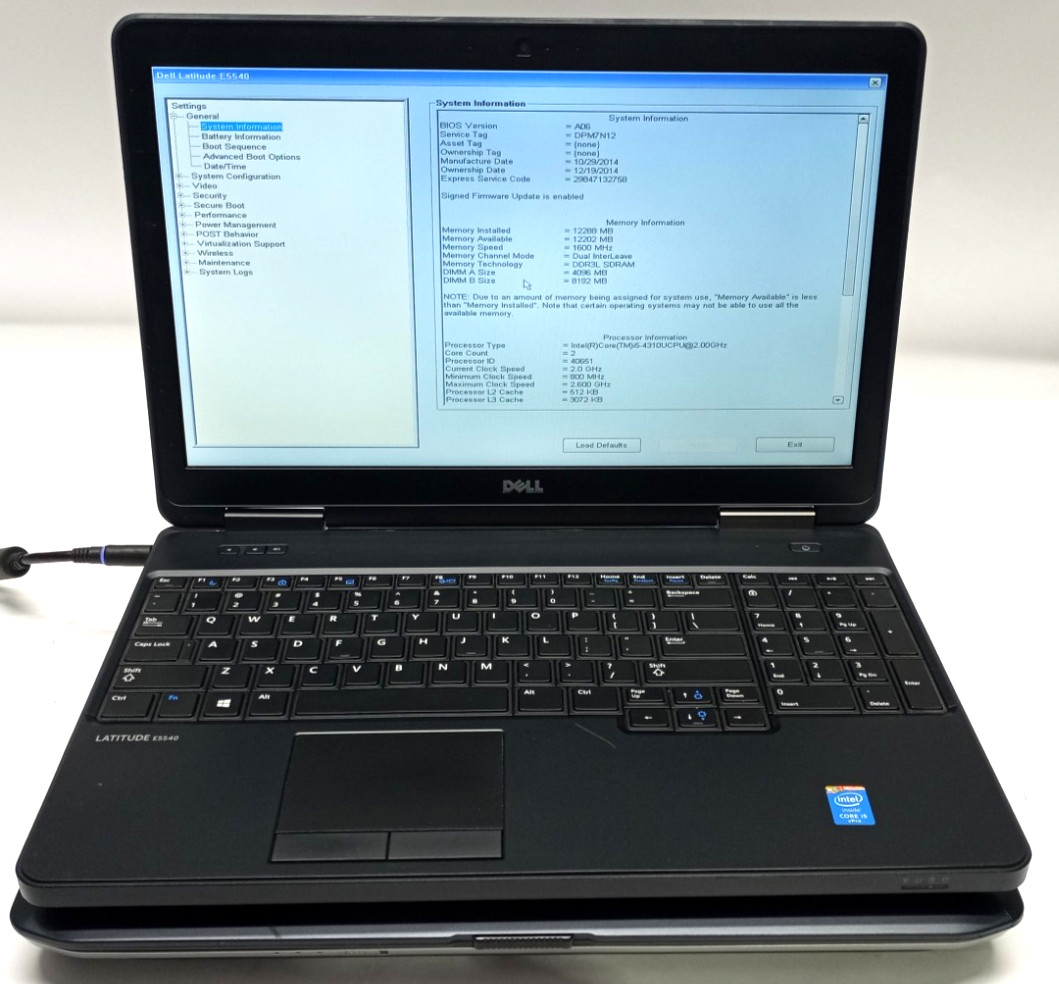 Lot of 2 Dell Latitude E5530/E5540 i3&i5-3rd&4th Gens 4GB RAM No HDD/OS MC581!