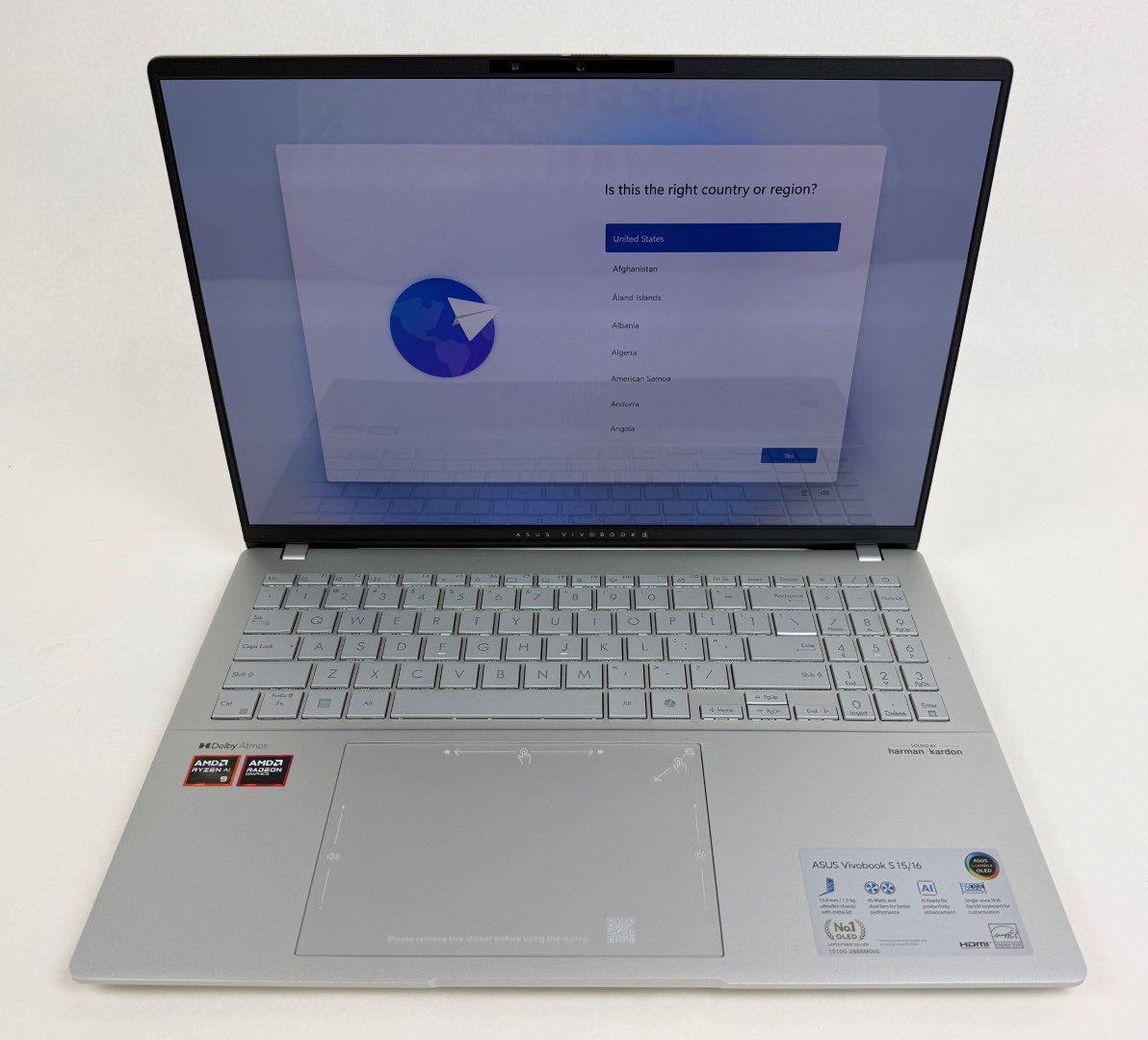 Asus VivoBook S16 M5606WA 16″ 3200×2000 OLED 120Hz Ryzen AI 9 365 32GB 1TB W11H