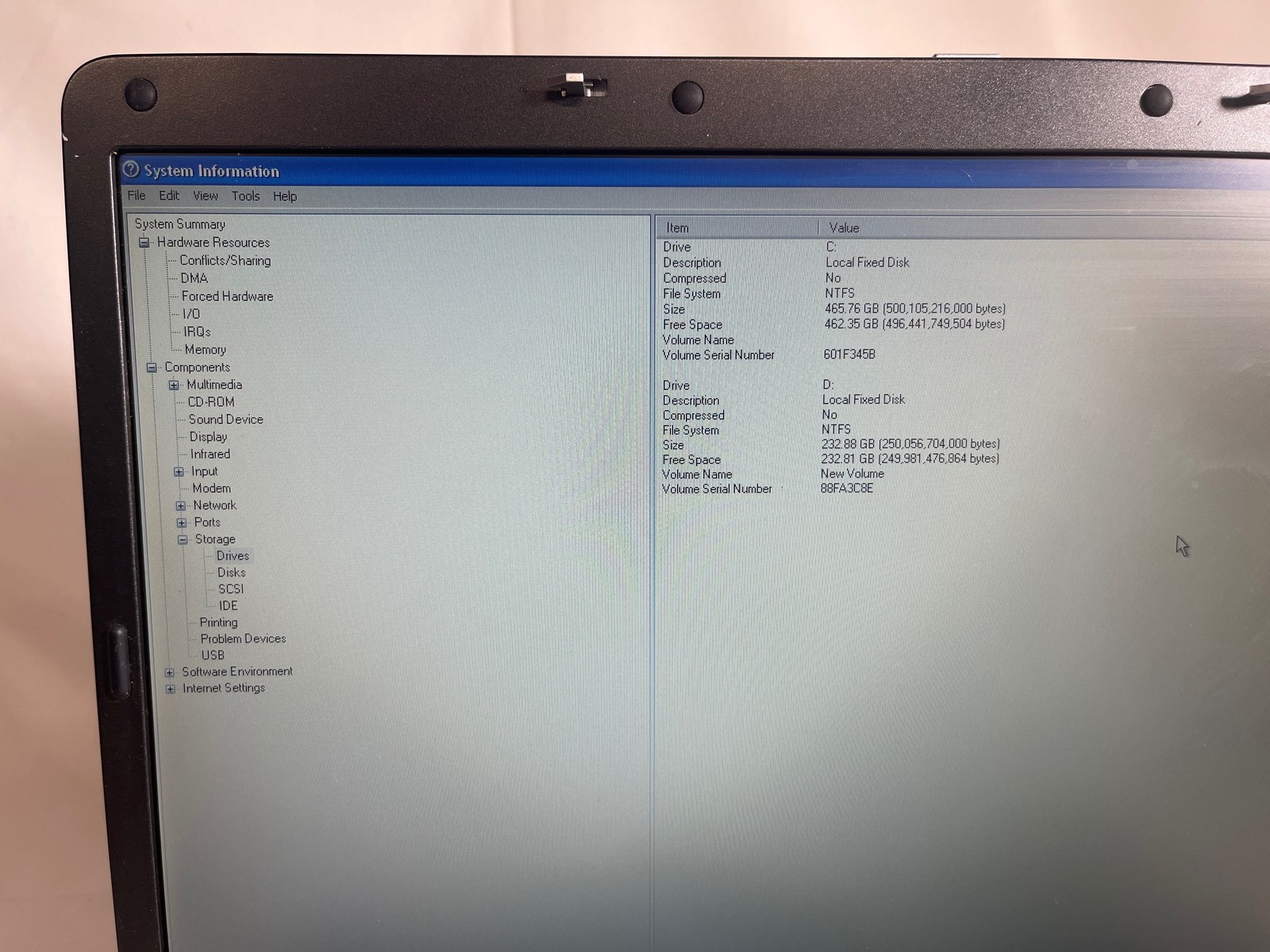Dell Precision M6300 Core 2 Duo T7250 2GHz 3.5GB 465GB HDD Quadro FX 1600M