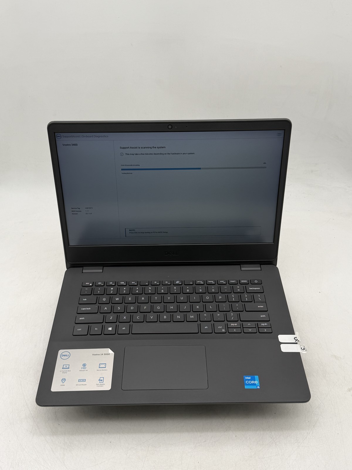 Dell Vostro (3400) 14inch i5-1135G7 8GB 256GB NO OS || Read