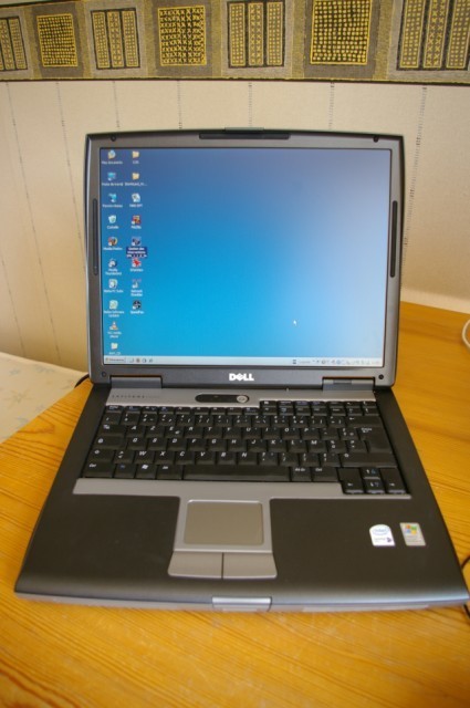 RS-232 Serial Dell Latitude D520 Laptop Windows 2000 Office2000 3GB GdBatWkGr8 2