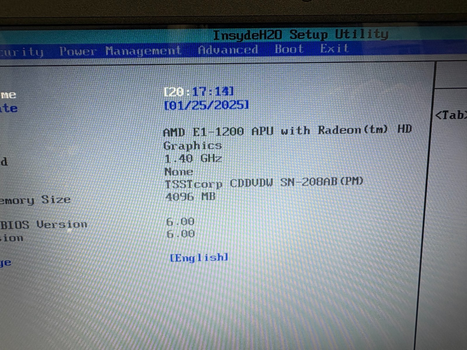 Toshiba Satellite C855D- S5340 AMD E1-1200 APU @1.40GHz 4GB RAM No OS No HDD