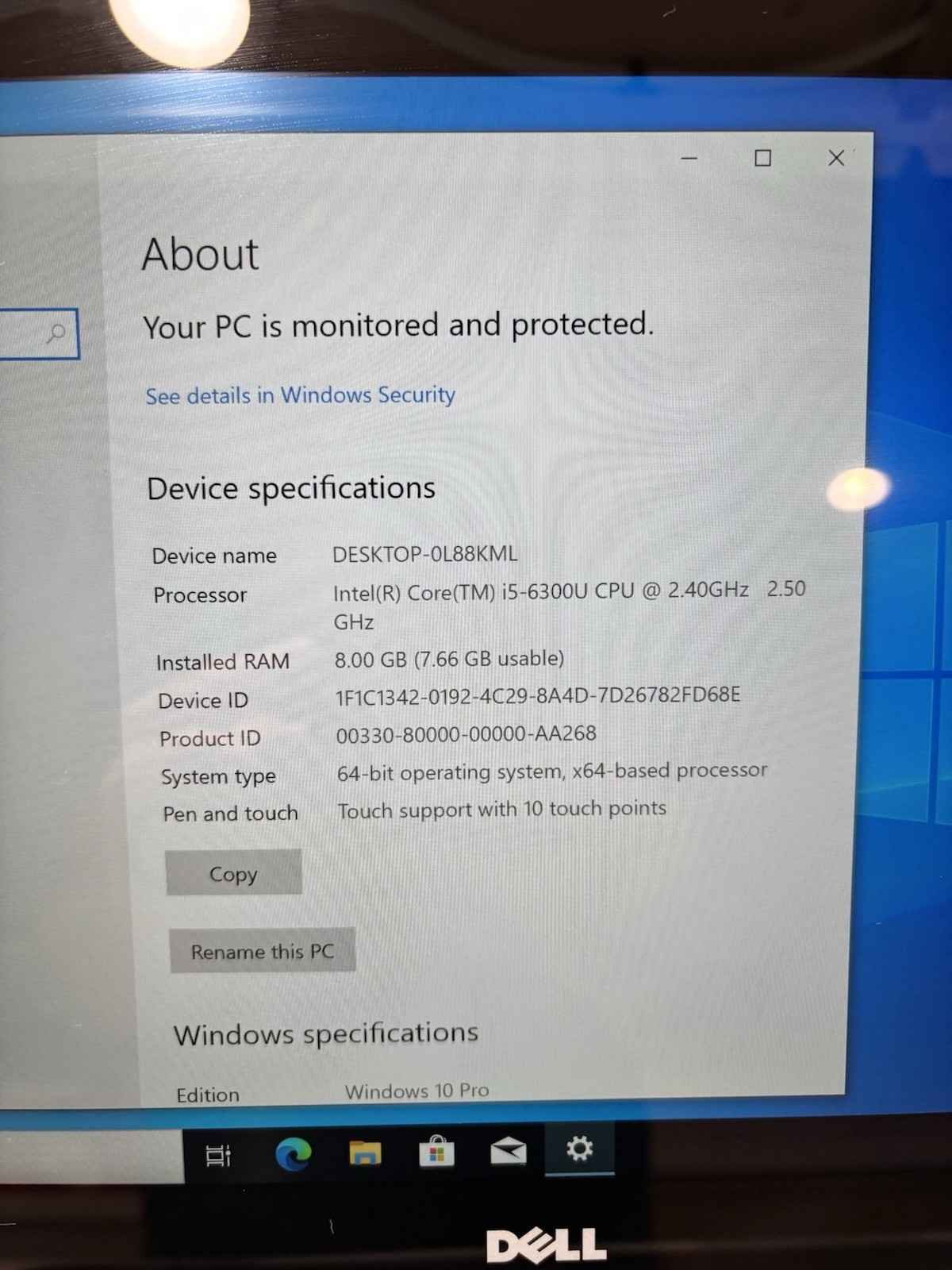 Dell Latitude E7470 TouchScreen QHD | i5 6th 8GB RAM 256GB SSD | Backlit Win 10