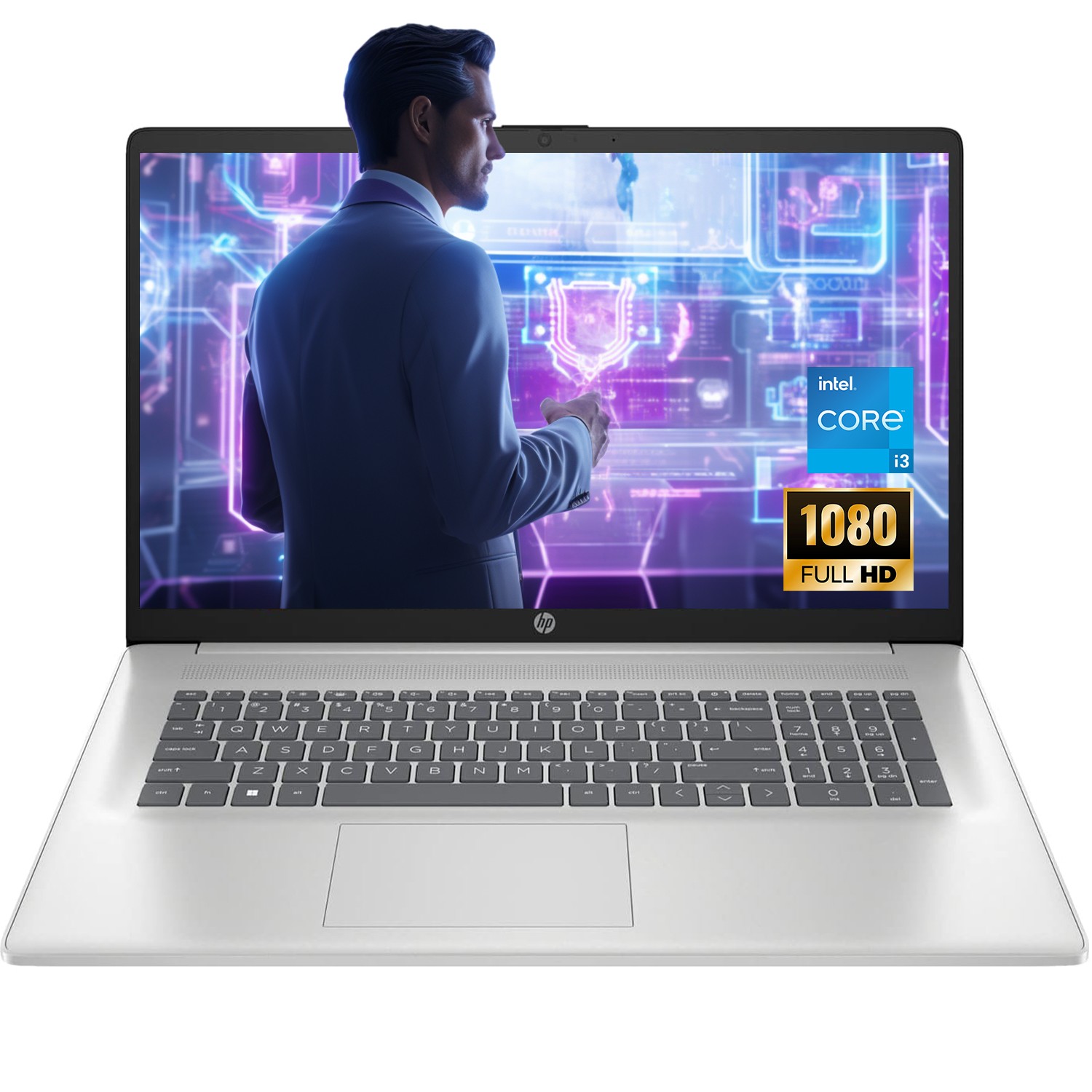 2025 HP Laptop 17.3″ HD+ Intel i3-N305 UP TO 32GB RAM,2TB SSD Win 11 Pro