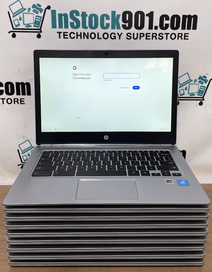 LOT 9 HP ChromeBook 13 G1 Intel Pentium 4405Y 1.50GHz 4gb RAM 32gb eMMC READ!!