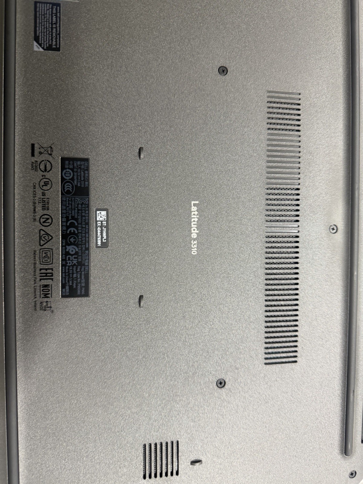 Dell Latitude 3310 i3-8145U 8GB 128GB 13.3T W10P G3VJ1 Brand New touch screen