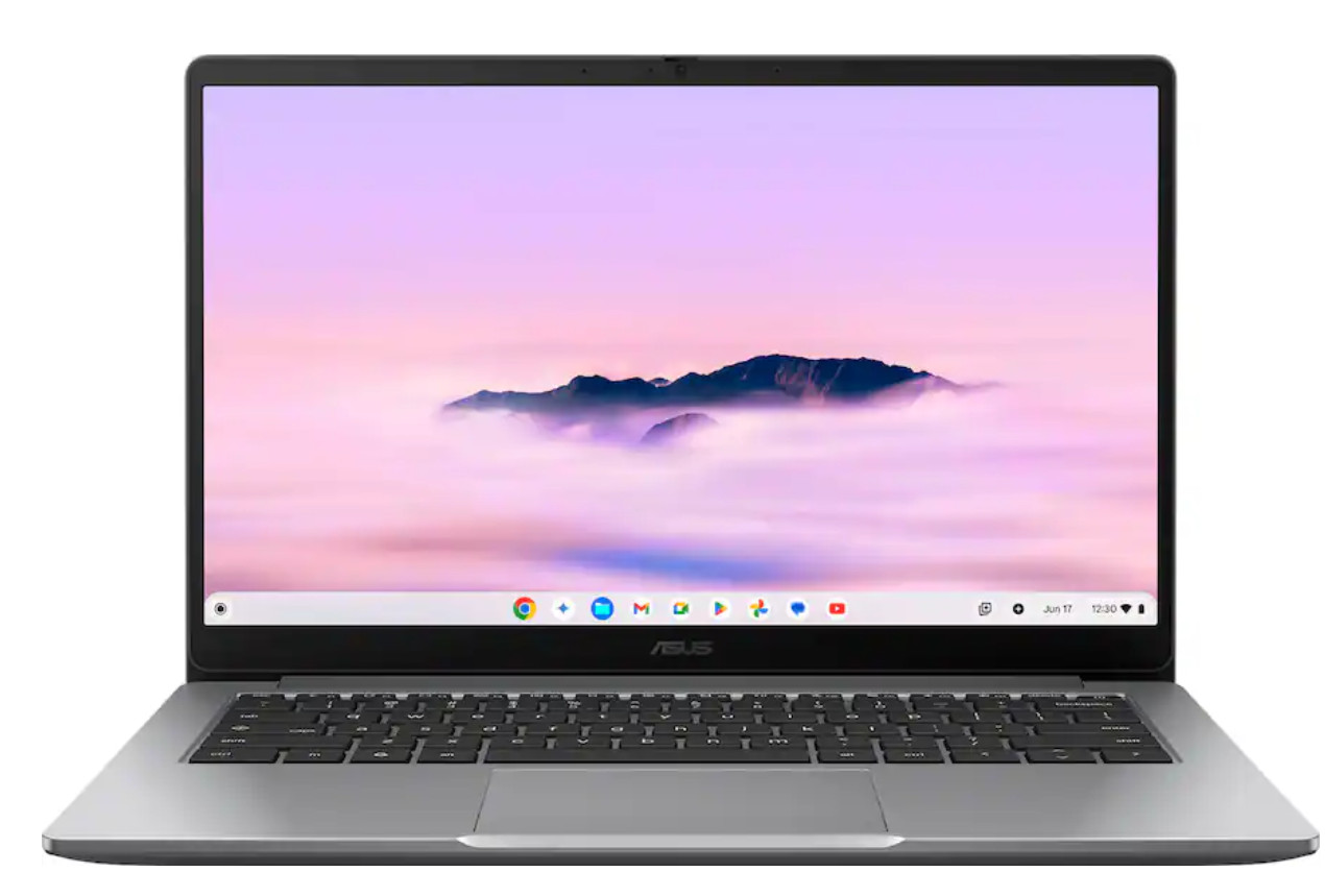 ASUS 14″ FHD CX14 Chromebook Plus Laptop with Google AI Intel Core 3 128GB 8GB