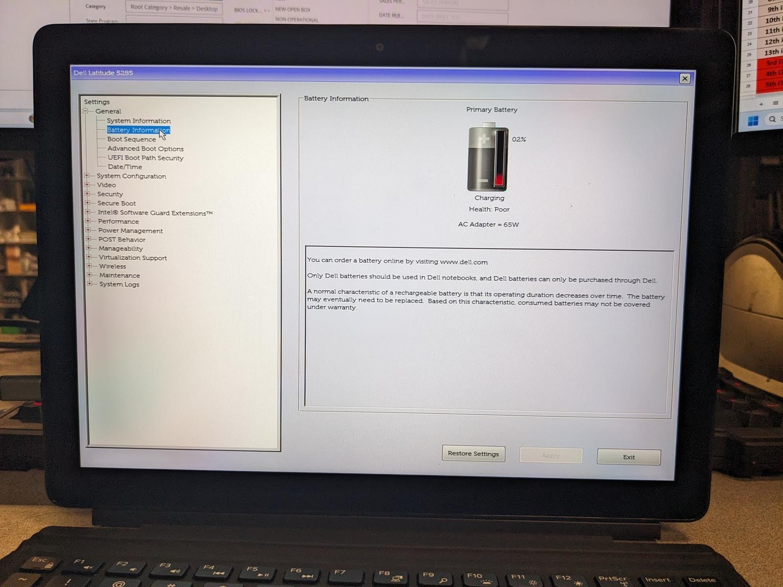 DELL LATITUDE 5285 I5-7300U @ 2.6GHz, 8GB RAM, NO HDD/OS