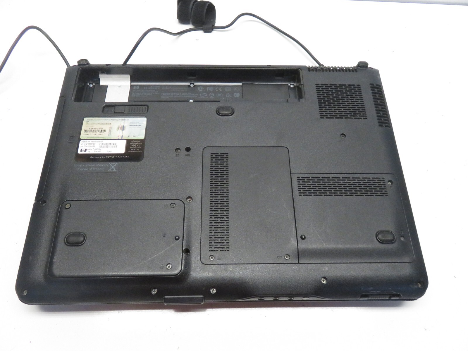 HP DV6830us Laptop Intel Core 2 Duo T5500 3GB Ram No HDD or Battery