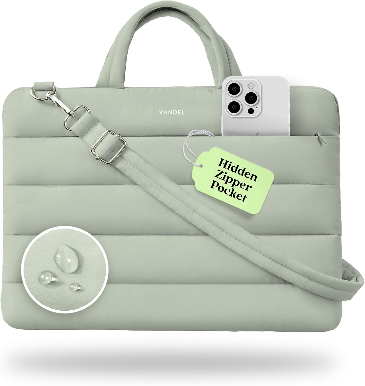 13-14 inch Laptop Carrying Case Sleeve with Strap, MacBook Air 13 Inch Carrying