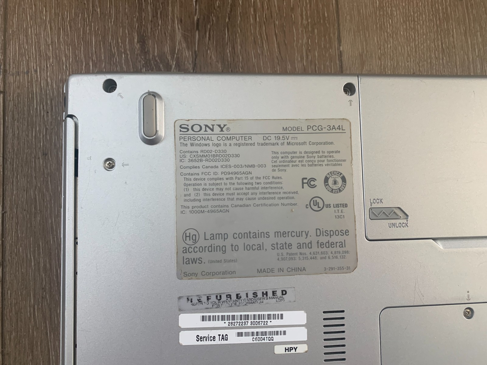 Sony PCG-3A4L VGN-FZ320E 15.4″ Intel Core 2 Duo T5450 166GHz 2GB Ram 120GB HDD