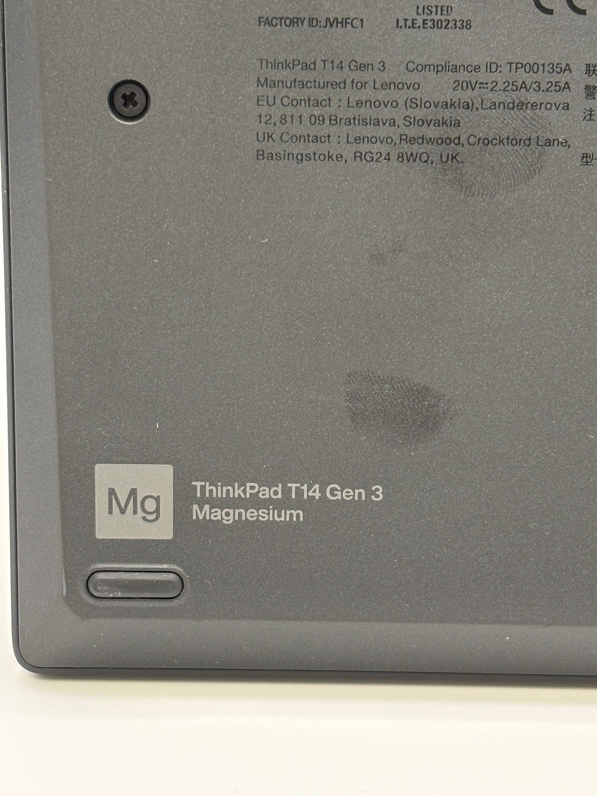 Lenovo ThinkPad T14 Gen 3 Core i7-1260P 16GB RAM 512GB SSD Gray For Parts