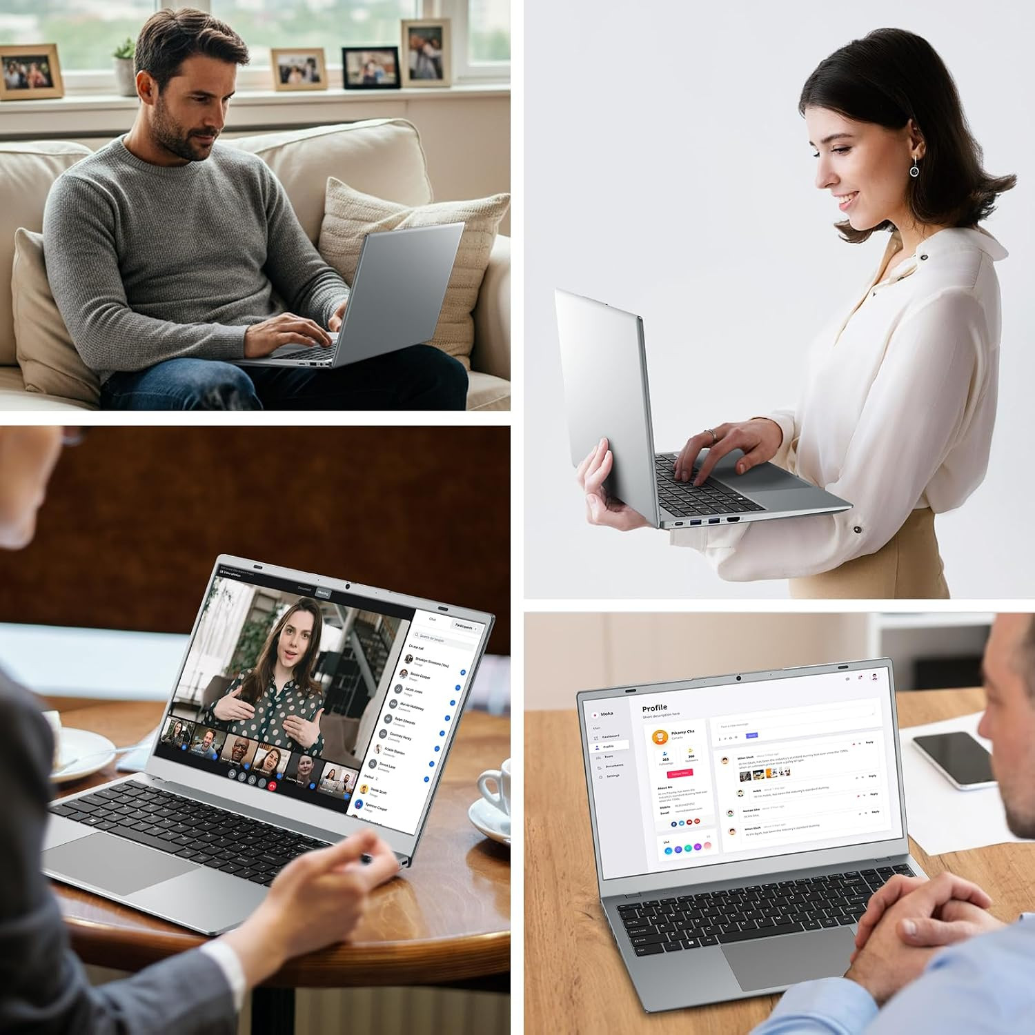 Laptop Computer, 15.6″ FHD IPS Display, Laptop for Student and Business, 16GB RA