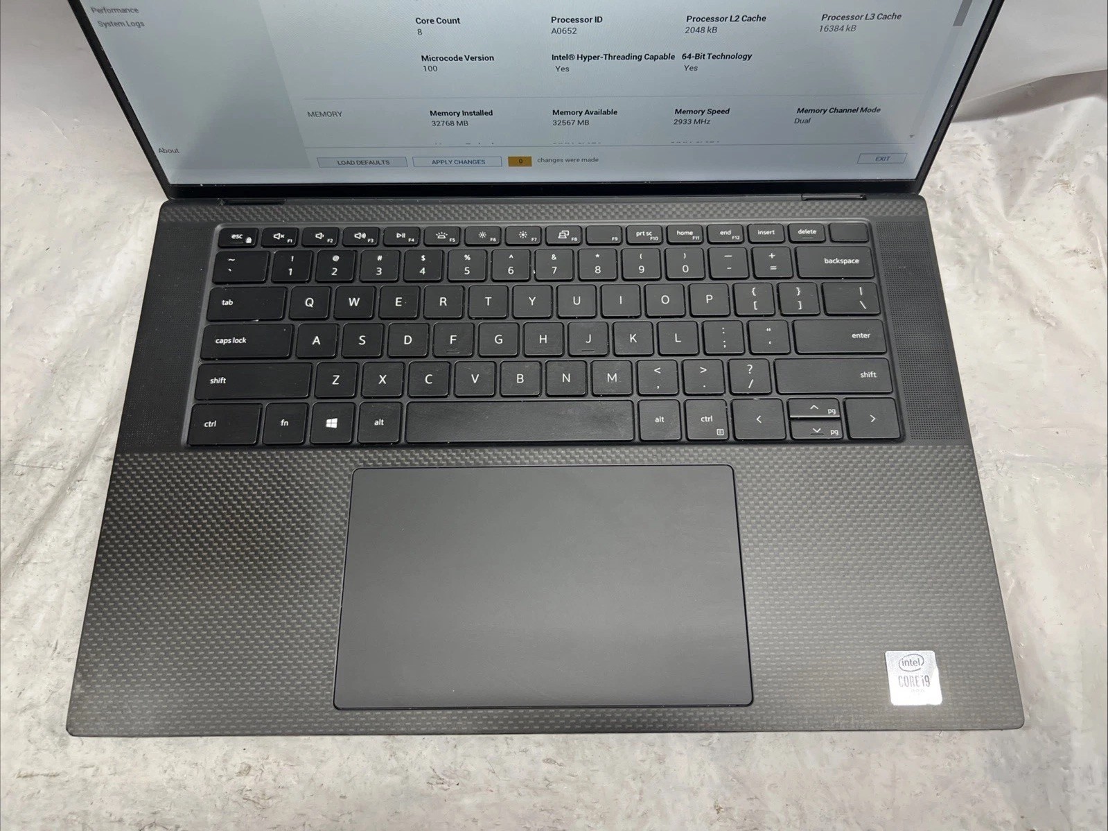 Dell Precision 5550 i9-10885H NVIDIA Quadro T2000 No RAM/SSD/OS LOCKED Parts