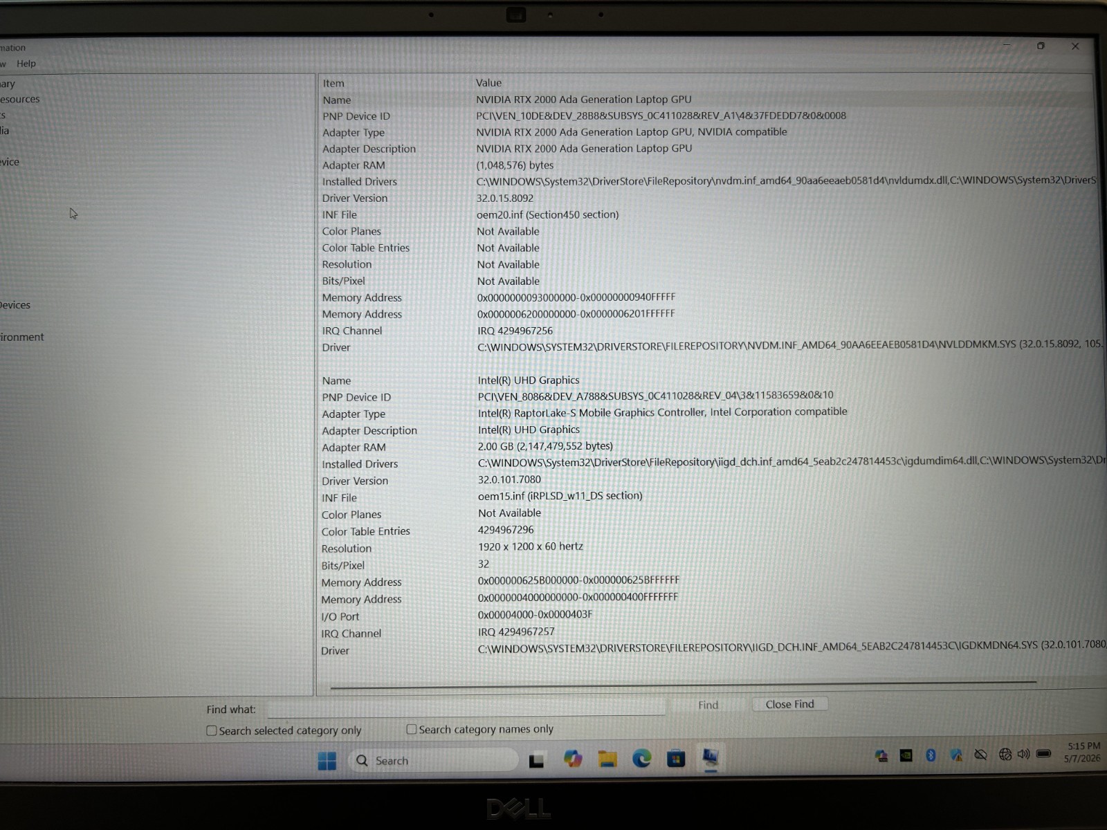Laptop Dell Precision 7680 16″ Core i7-13850HX 128GB RAM 2TB SSD RTX 2000 Win 11