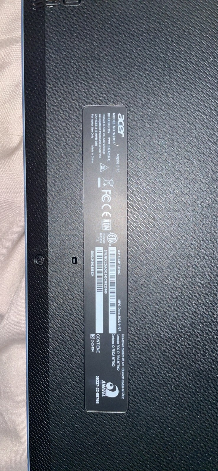 Acer Aspire 3 A315-24PT 15.6″ (512GB SSD, AMD Ryzen 5 7000 Series, 4.30 GHz,…
