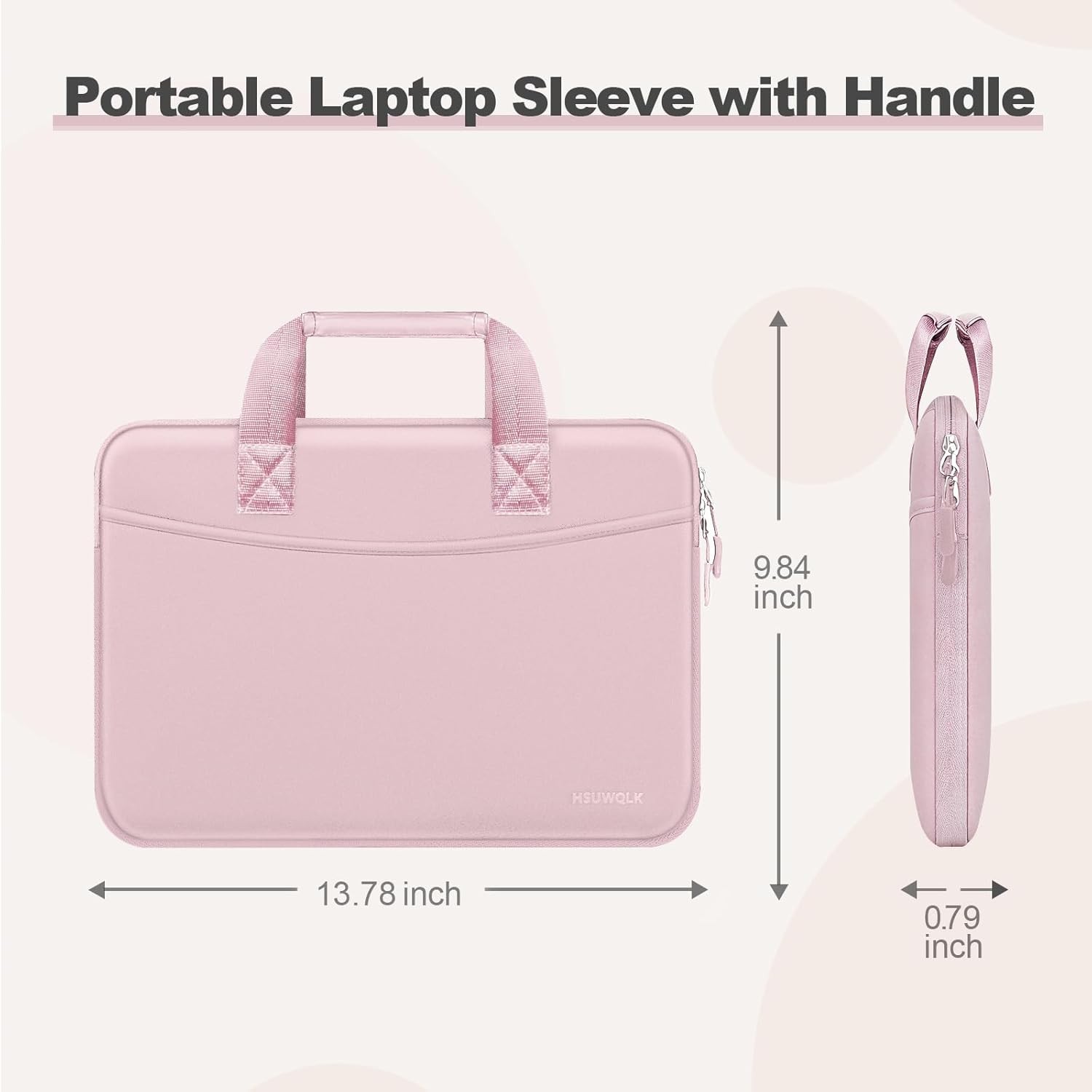 Laptop Case 13.3 inch for MacBook Neo 13/Air 13 13.6/Pro 13/Pro 14, Pink
