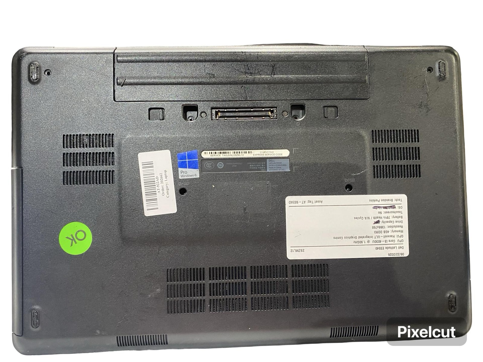 Dell Latitude E5540 i3 4030U 4GB Laptop Grade C No OS No Battery