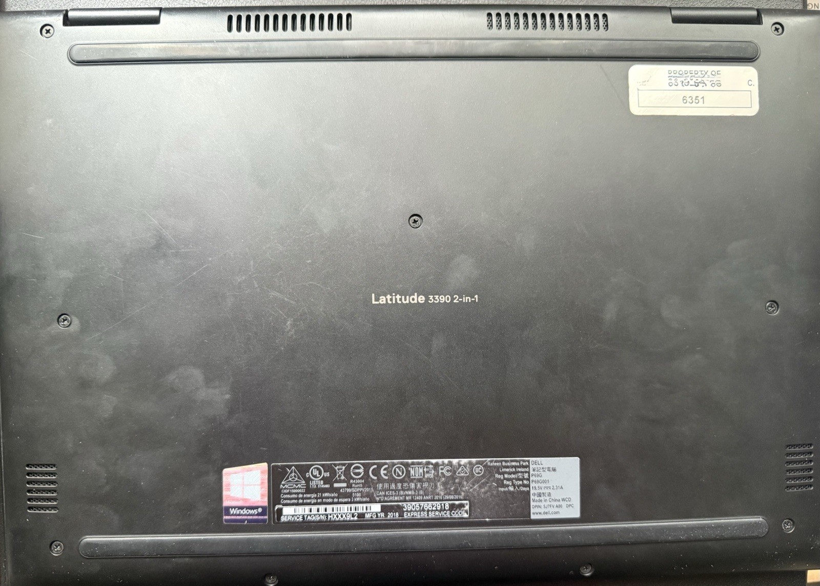 Dell Latitude 3390 2 In 1 13.3″ FHD i5-8250U 16GB RAM 480GB SSD Win 11 Touch