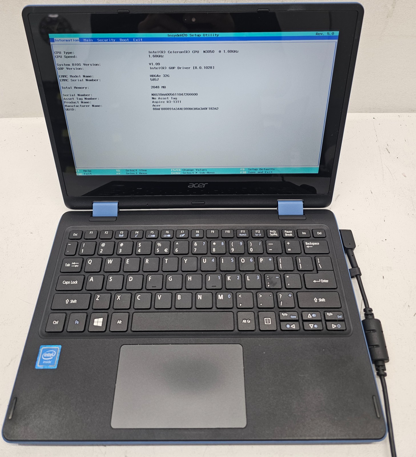 Acer Aspire R11 R3-131T-C1YF Laptop Intel Celeron N3050 2GB Ram 32GB NO OS (FL)