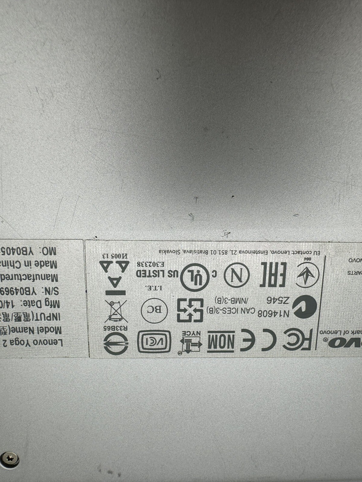 Lenovo Core i3 20V 2.25A S/N: YB04969005 W Charger
