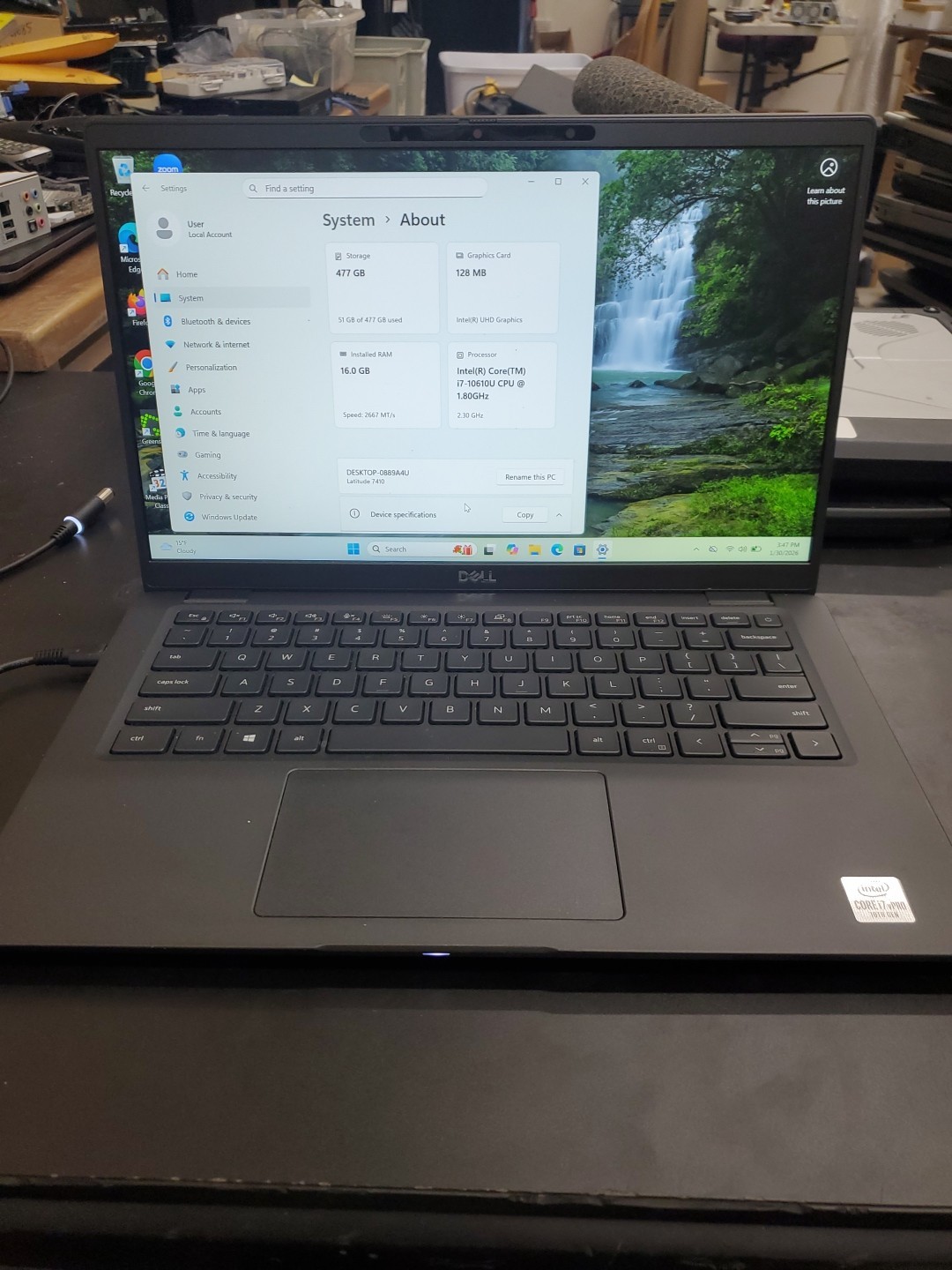 Dell Latitude 7410 14″ Touch Intel i7-10610U 16GB RAM 512GB SSD 013026-1
