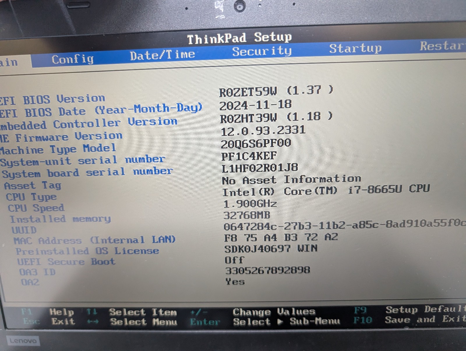 Lenovo ThinkPad L490 14″ Touch i7-8665U 1.90GHz 32GB DDR4 1TB NVMe SSD W11P KEF