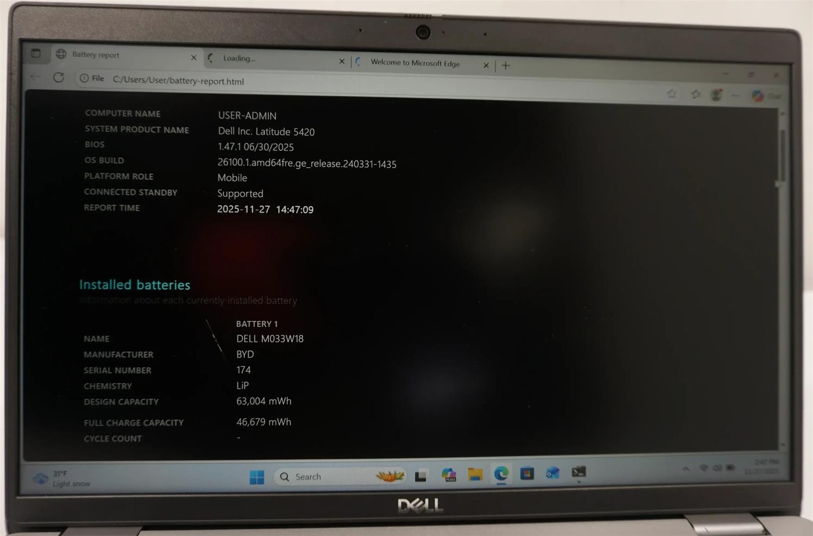 Dell Latitude 5420 14″ Intel Core i5-1145G7 2.60GHz 16GB 256G Laptop