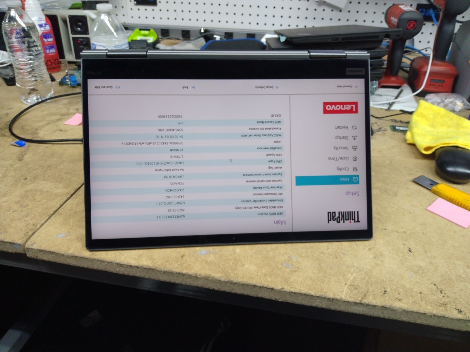 LENOVO THINKPAD YOGA X1 5TH GEN 14″ WQHD I5-10310U 16GB 256GB SSD NO OS