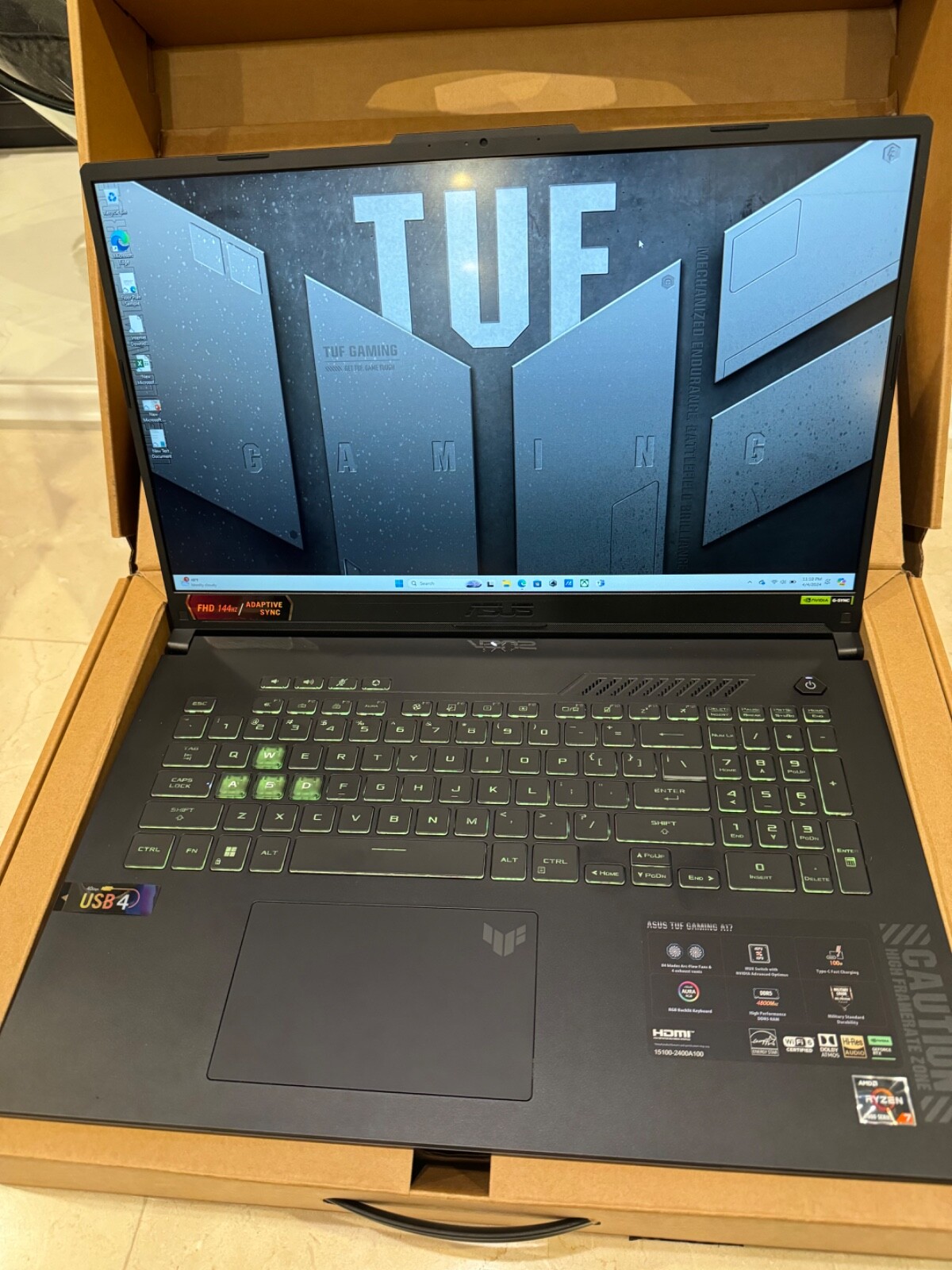 ASUS TUF Gaming A17 (2023) Gaming Laptop, 17.3″ FHD 144Hz Display, GeForce RTX 4