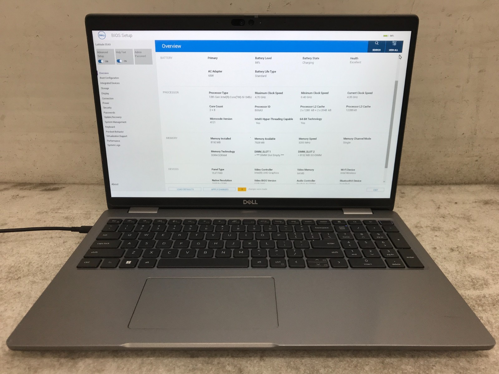 Dell Latitude 5540 / Intel Core i5-1345U 4.35GHz / 8GB RAM / No SSD