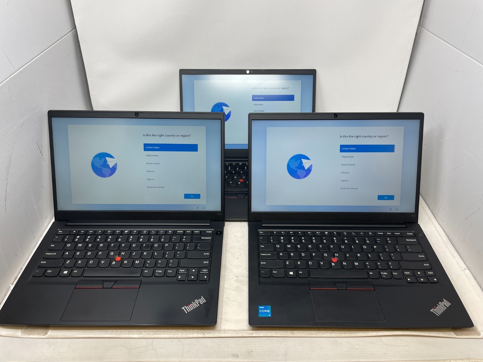 Lot: 3 Lenovo ThinkPads E14 Gen 2 14″ i3-1115G4 8GB RAM 256GB SSD 20TA004NUS