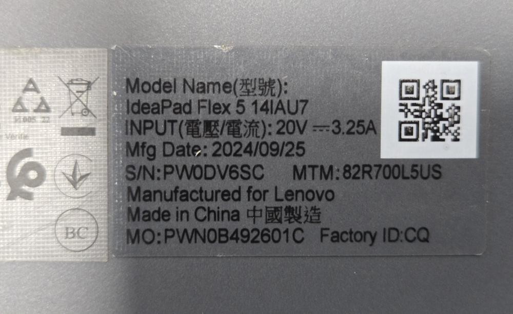 Lenovo 14IAU7 IdeaPad Flex 5 2-in-1 Touchscreen Laptop – i5-12th – 8 (PD6015549)