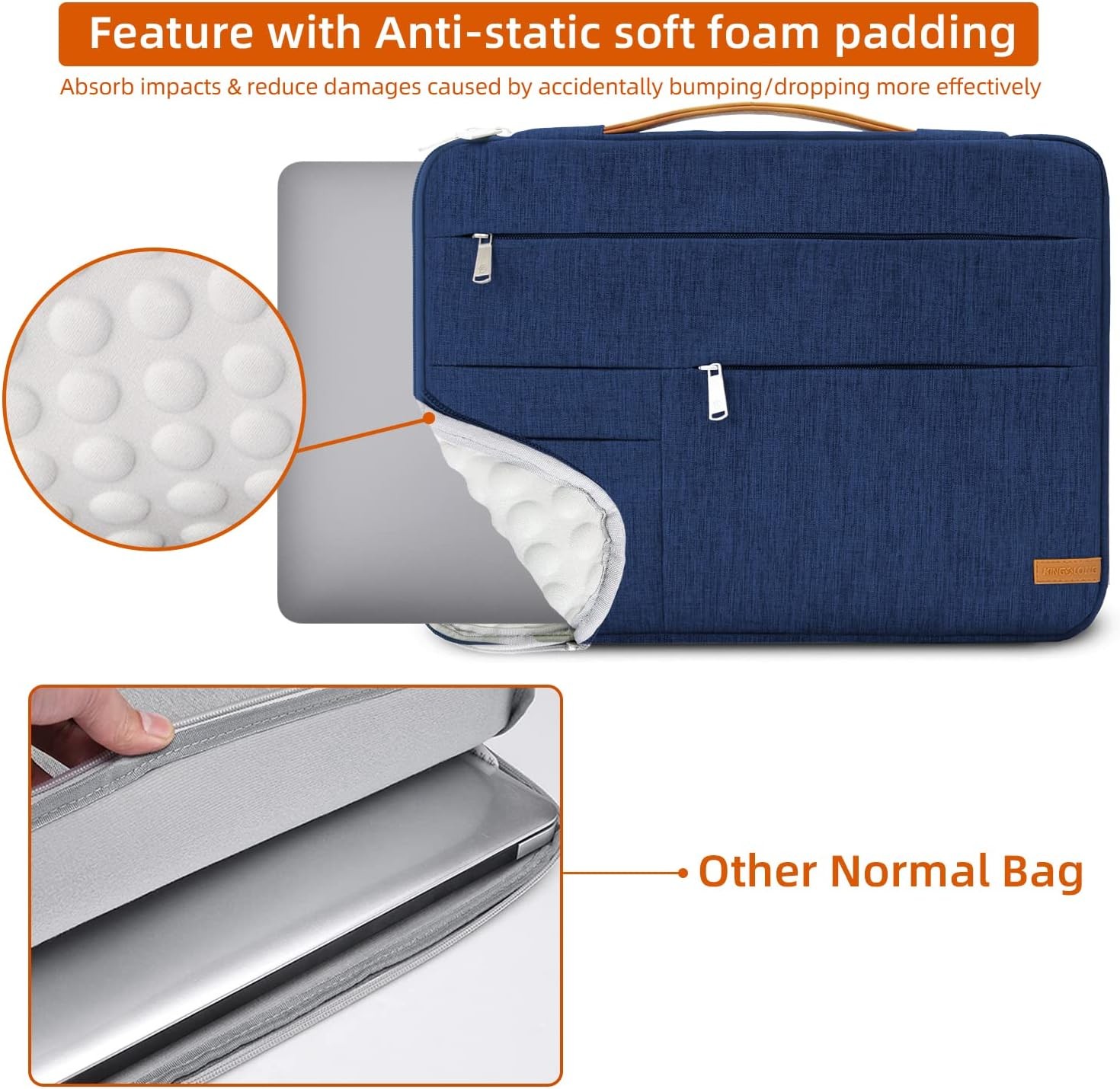 Sleeve for 14 inch Laptop, Slim Shockproof Handbag, Computer Carrying Case Cover