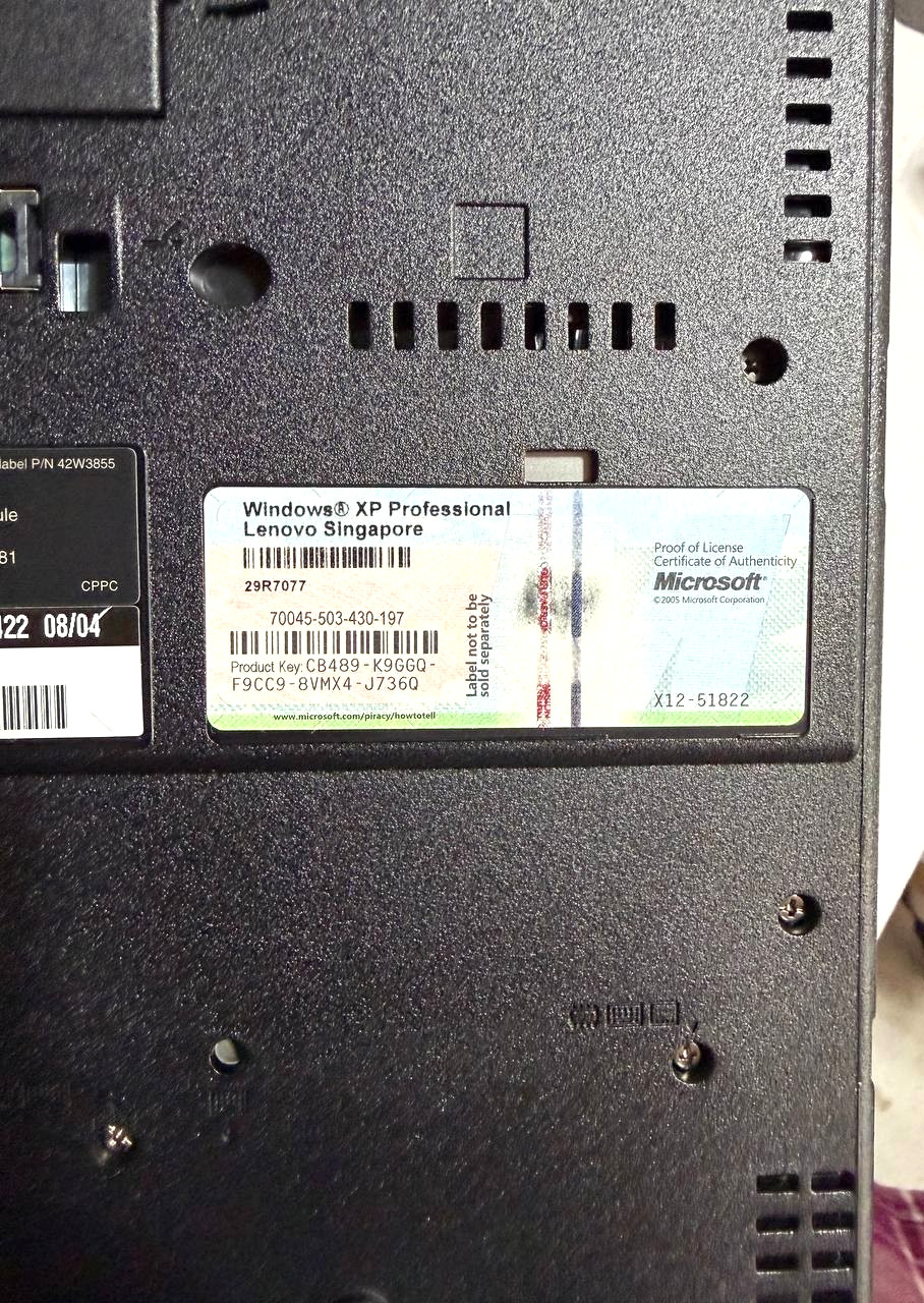 IBM Lenovo ThinkPad R61 Laptop Core 2 Duo 2.4GHz 2 GB RAM “Read”