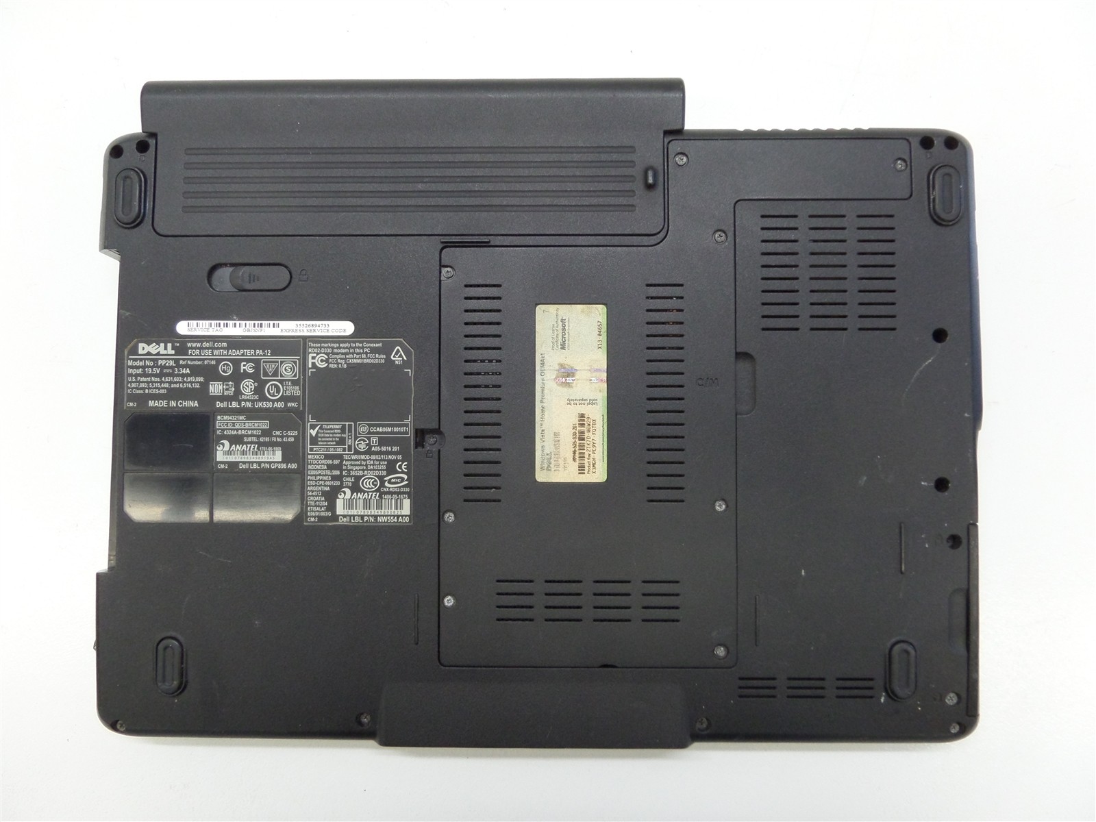 Dell Inspiron 1525 Intel Core 2 Duo 1.83GHz 3GB – No HDD or CDROM