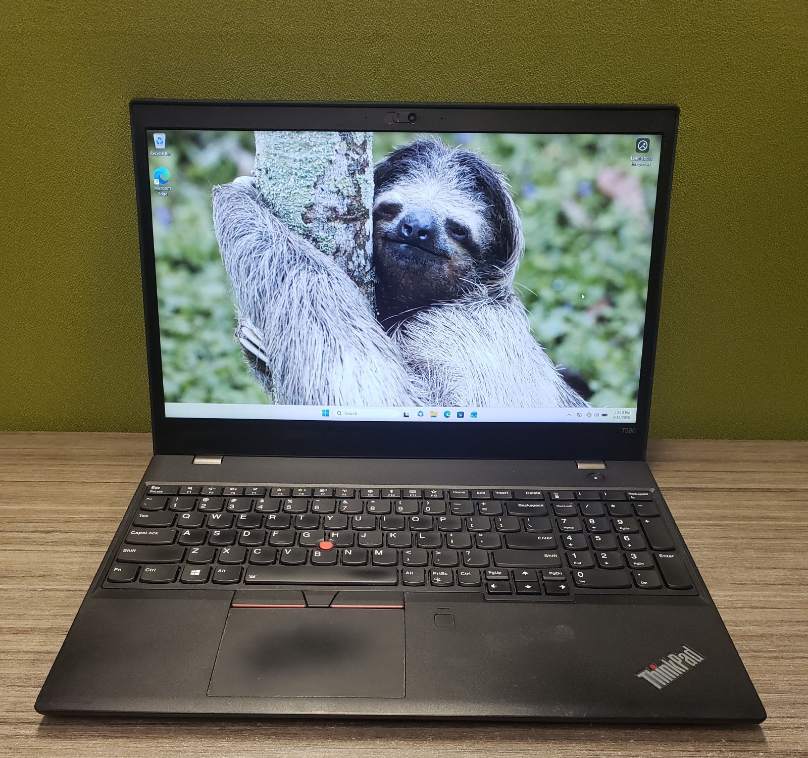 LENOVO THINKPAD T580 LAPTOP i5-8350U 16GB RAM 238GB SSD WIN 11 Pro Wifi – READ