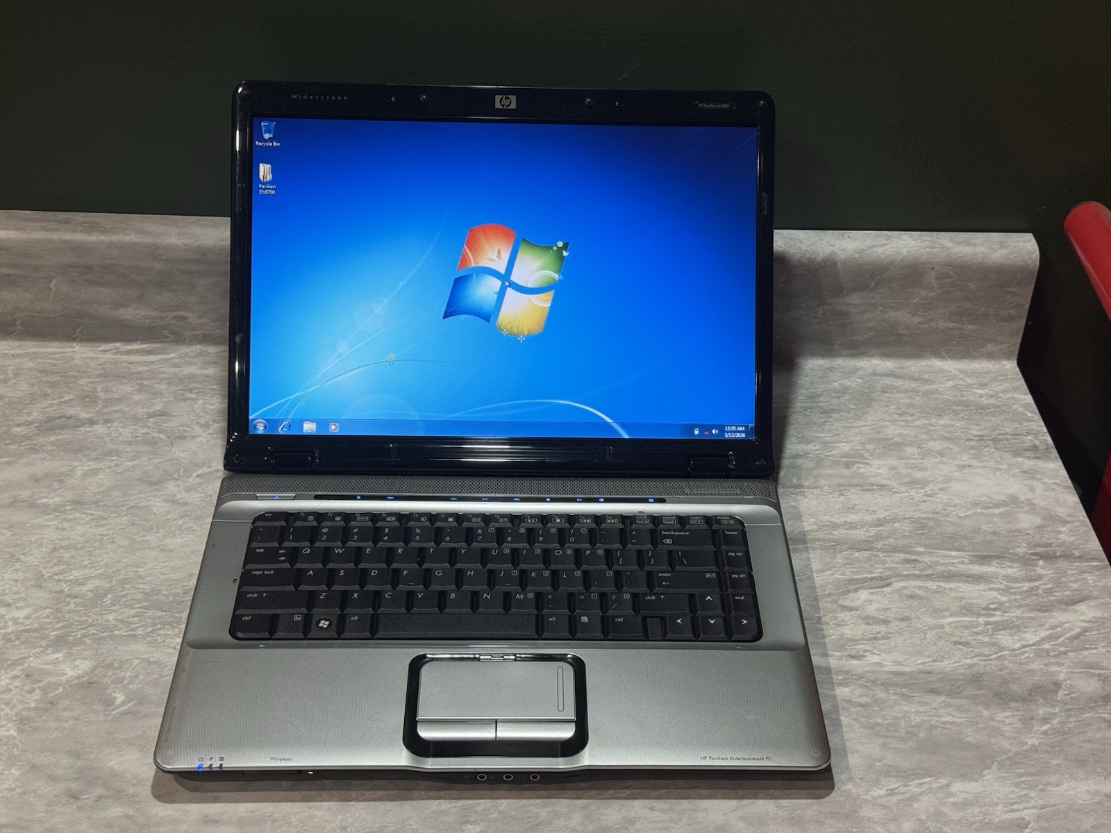 HP Pavilion DV6000 Laptop AMD Turion X2 TL-60 2GHz 2gb RAM 160gb HDD Windows 7