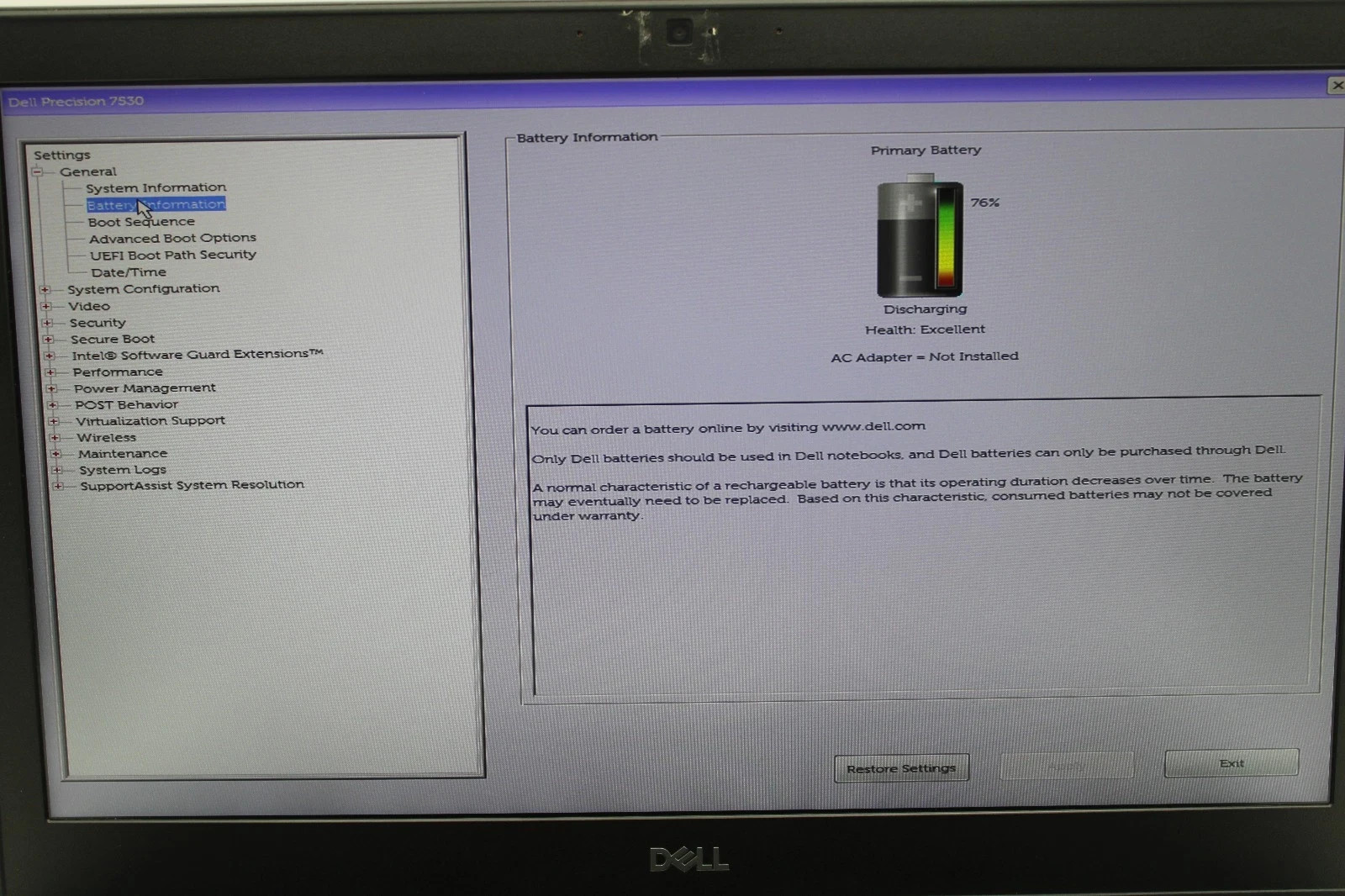 Dell Precision 7530 i7-8850H 32GB 512GB NVMe Quadro P2000 Win 11 Office 365