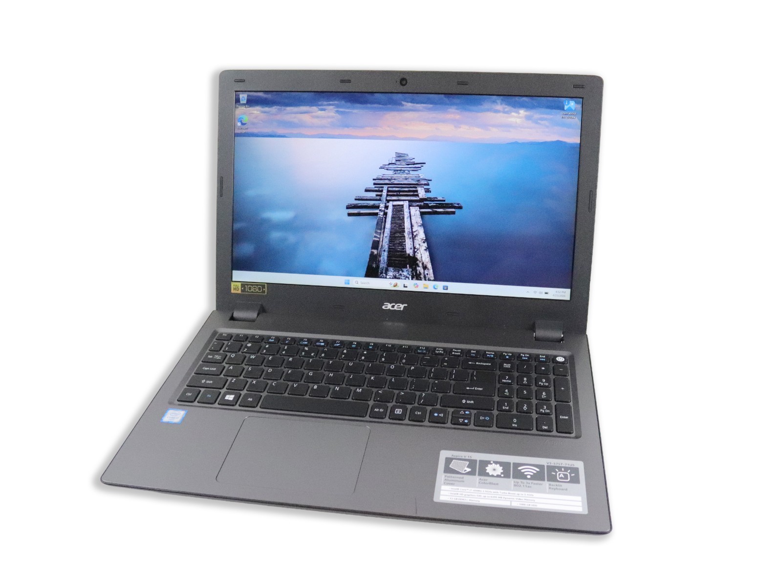Acer V3-575T 15.6” Touch Intel Core i7-6500U, 12GB RAM, 512GB SSD, Win 11