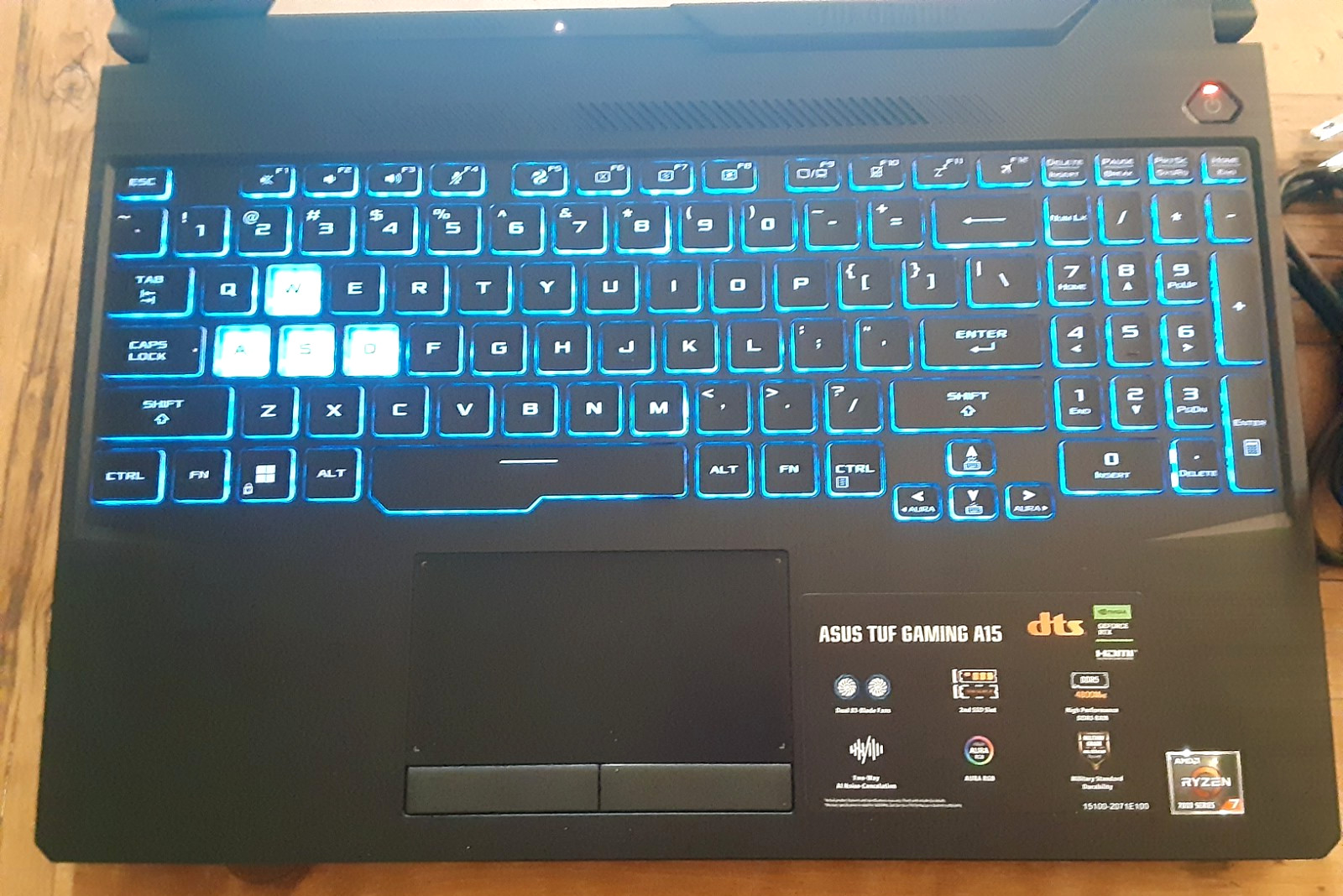Asus Tuf Gaming A15 Laptop, AMD Ryzen 7, 8GB Ram, 500GB SSD, GeForce RTX 3050