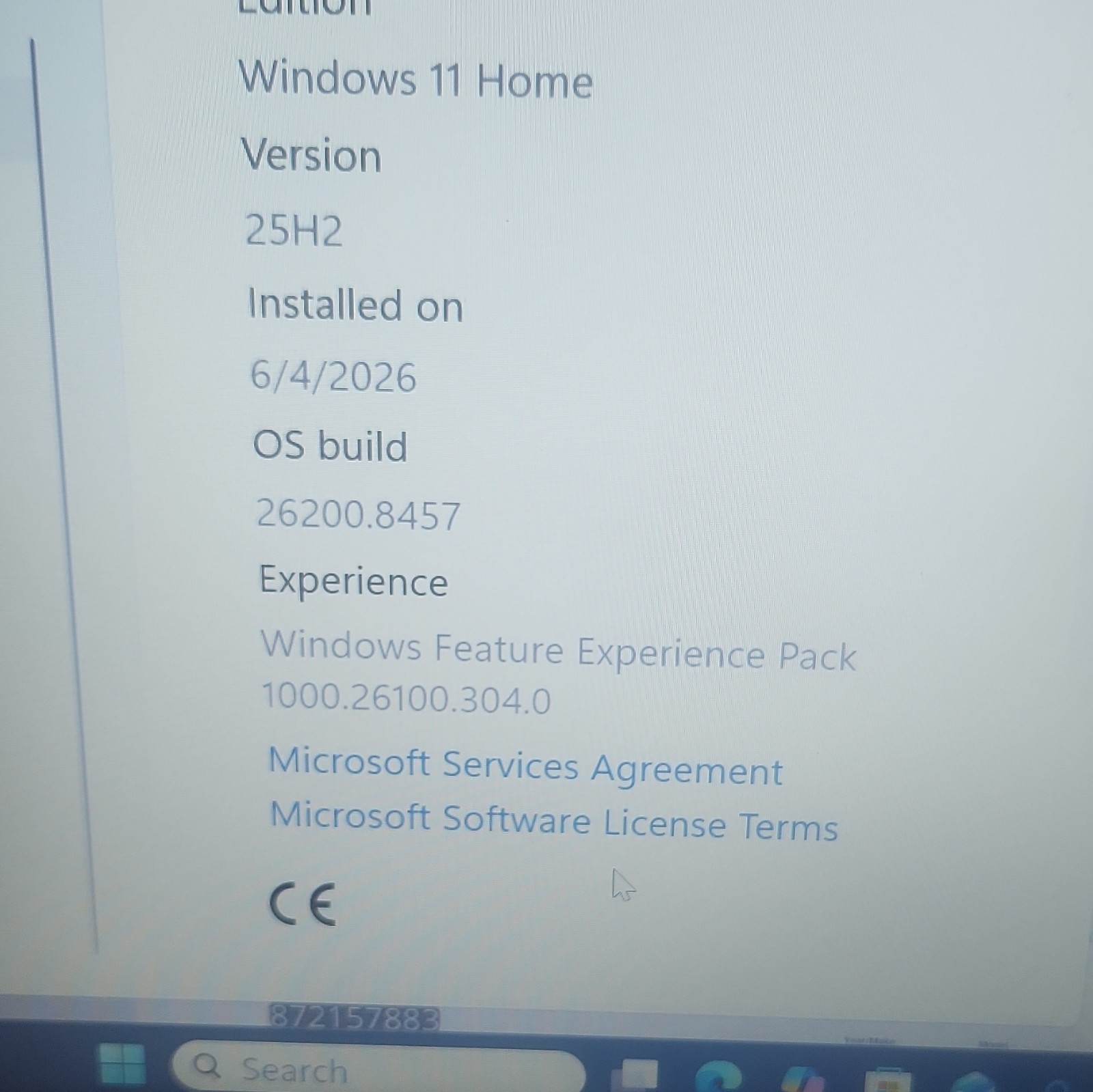HP 15.6in Laptop Intel Core i3-1125G4 8GB RAM 238GB SSD Win11 Home