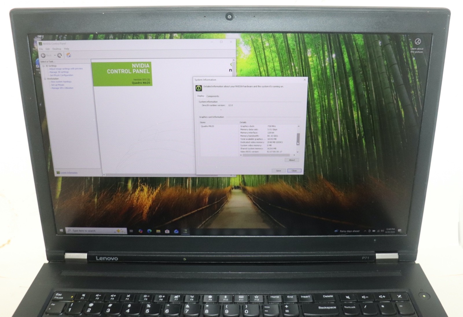 Lenovo ThinkPad P71|Intel core i7@2.80 GHz|32GB RAM |256GB SSD|WIN10.Prof|NVIDIA