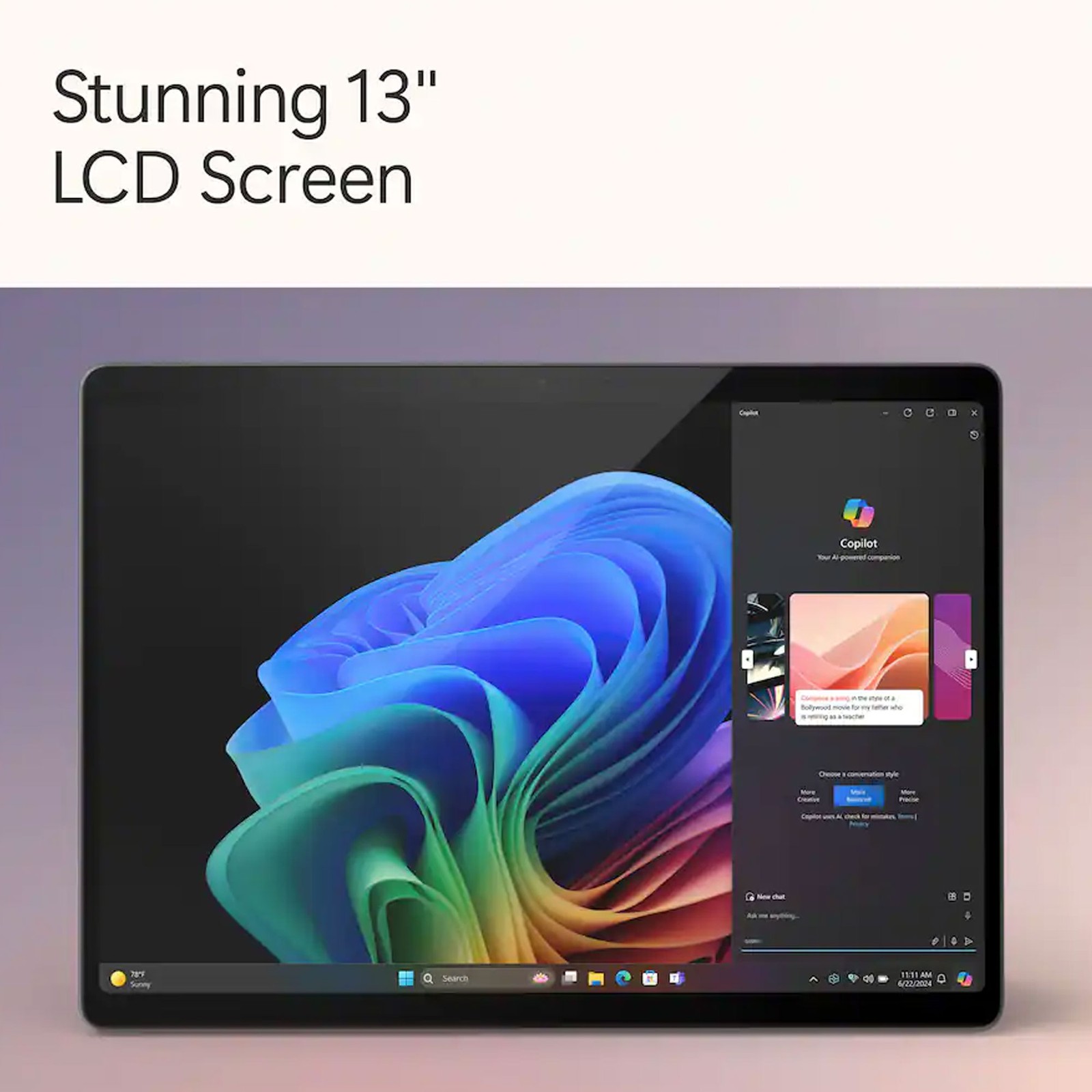 Microsoft Surface Pro Copilot+ PC 13” Tablet + Keyboard – Snapdragon X Plus