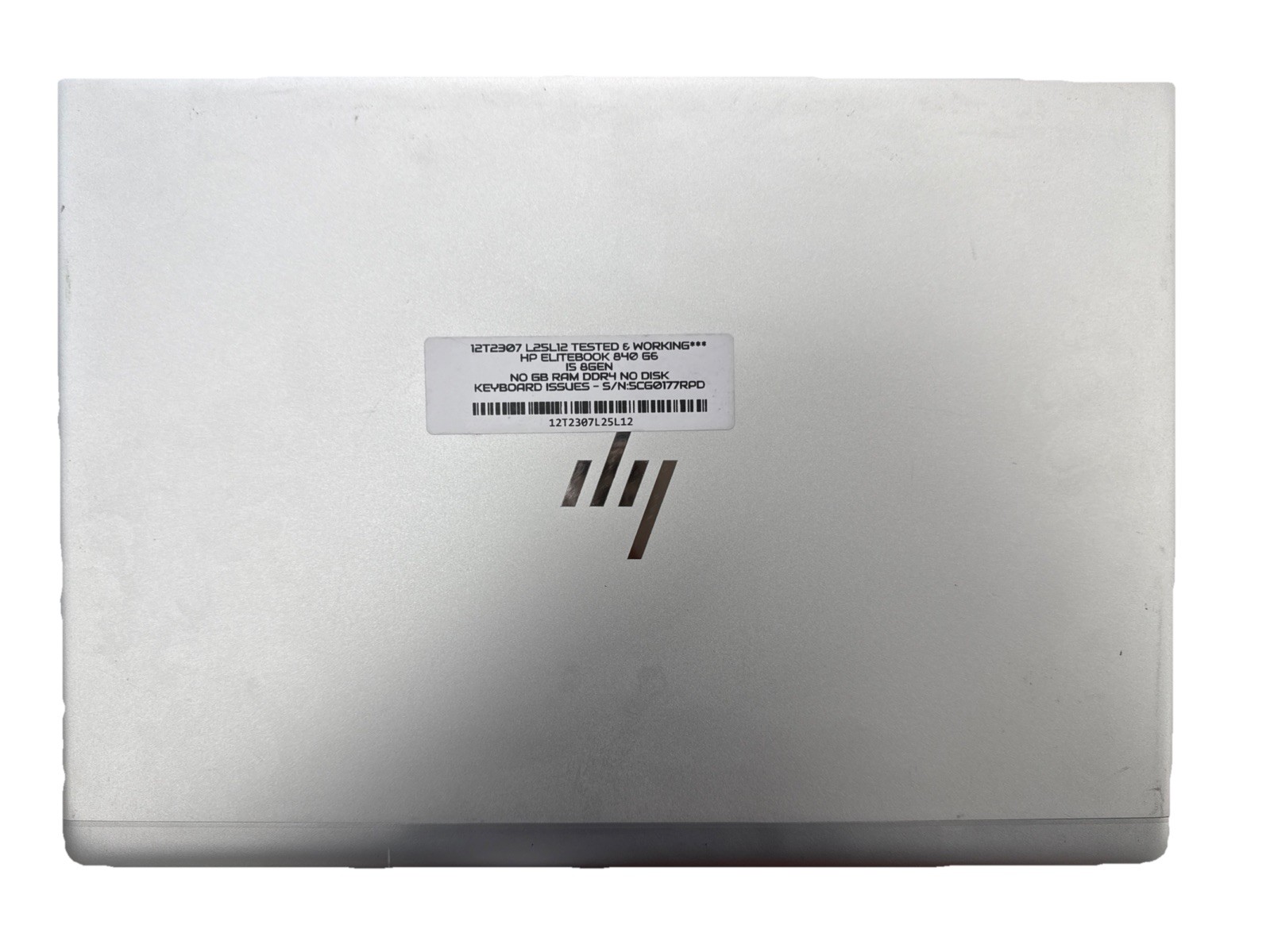 HP ELITEBOOK 840 G6 14″ Intel Core i5 8th Gen NO RAM NO DISK