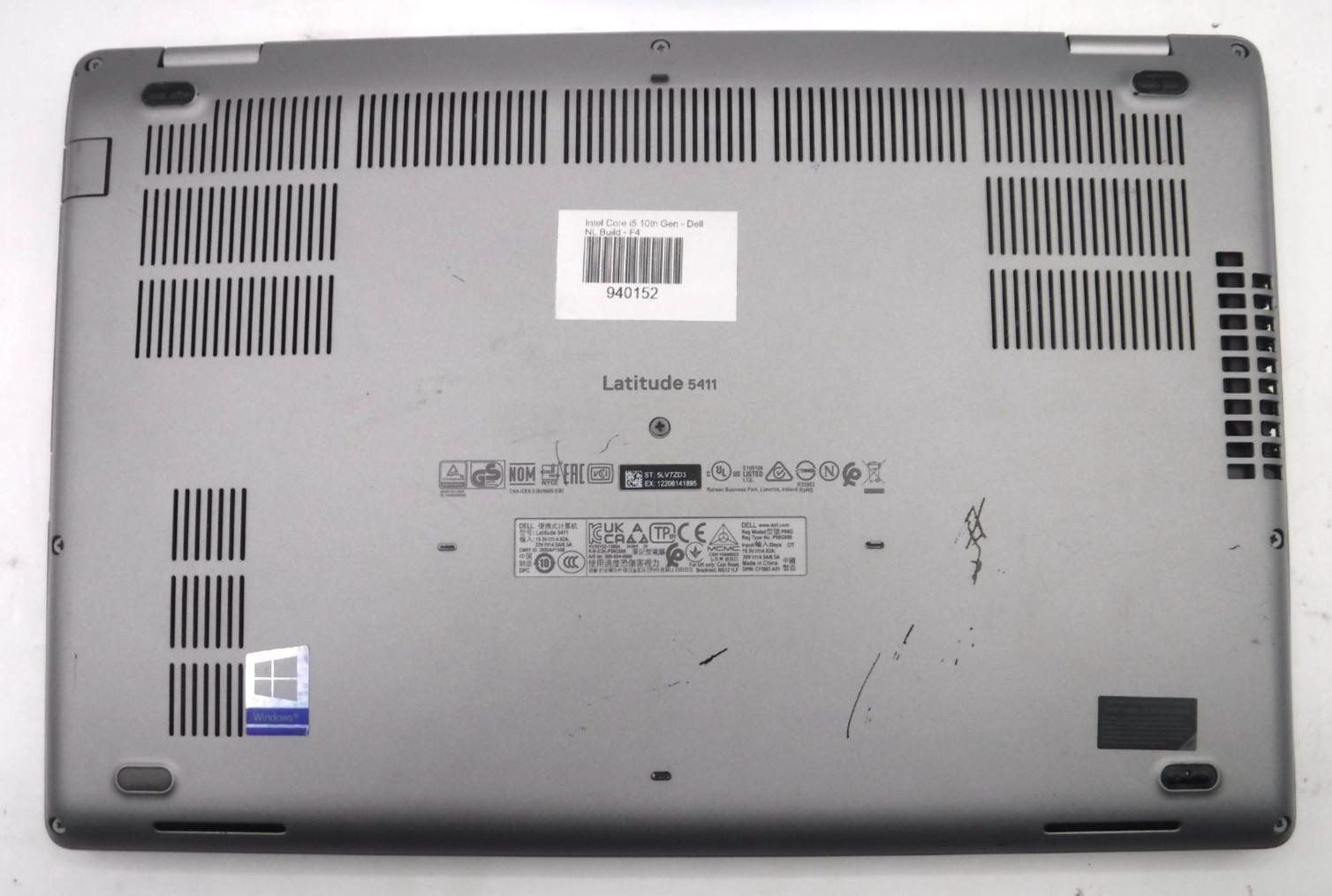 Dell Latitude 5411 i5-10400H 2.6GHz 8GB RAM 14 in 512GB NVMe Win 11 Pro