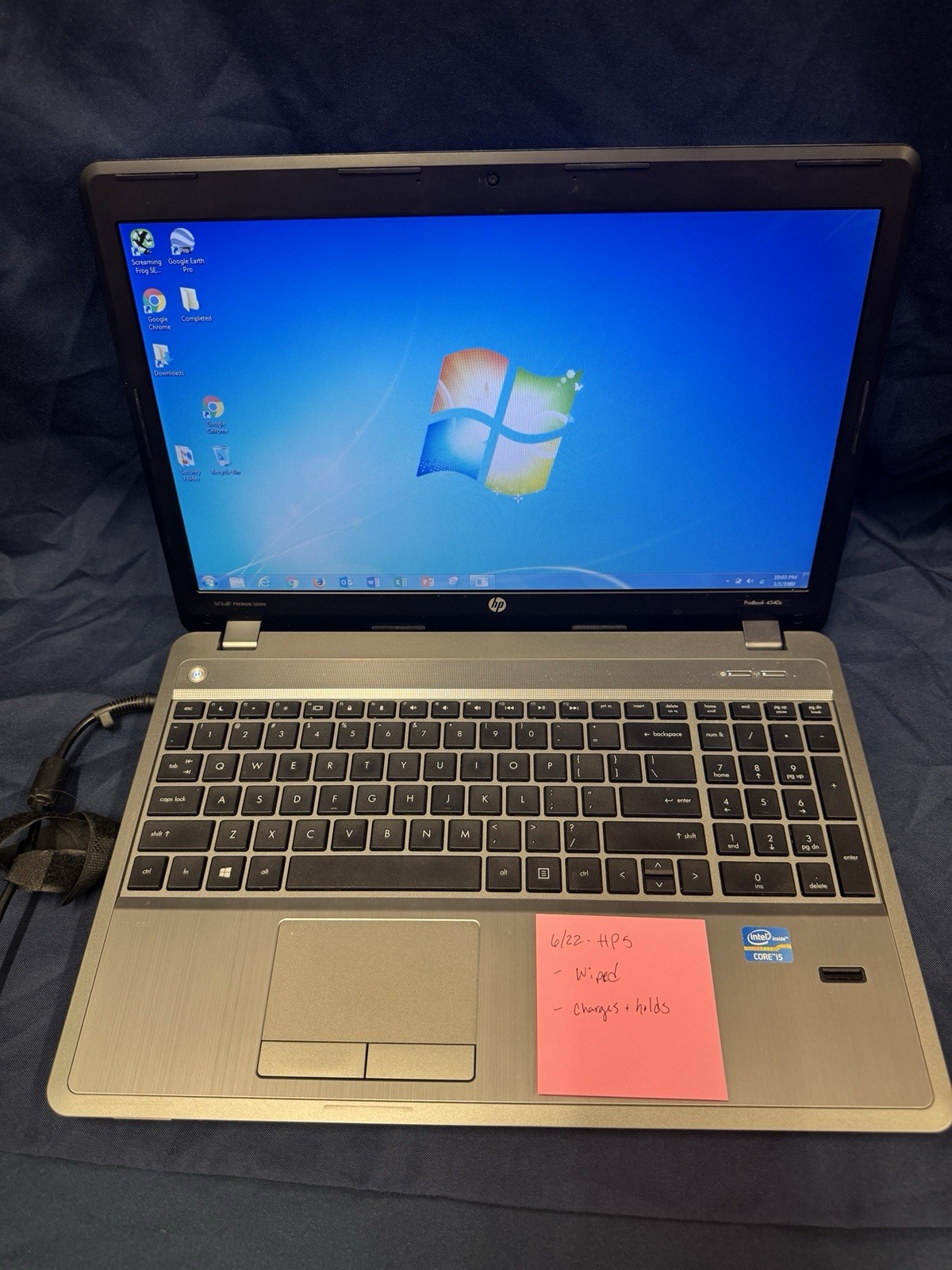 HP ProBook 4540s 15.6″ Intel Core i5, 2.6GHz, 8GB RAM, Windows 7 Pro For Parts